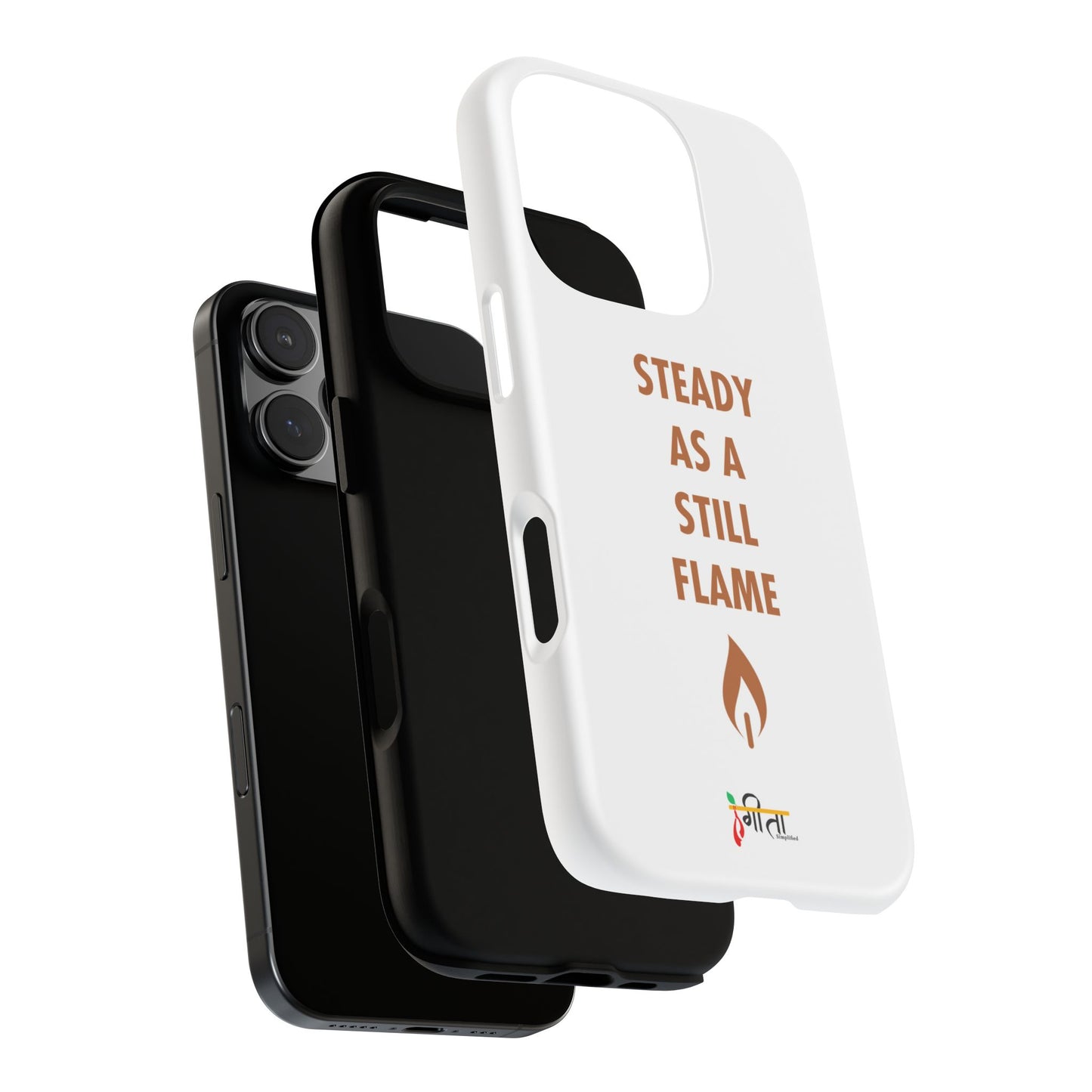 “Still Flame” – The Strength of Inner Calm Phone Case