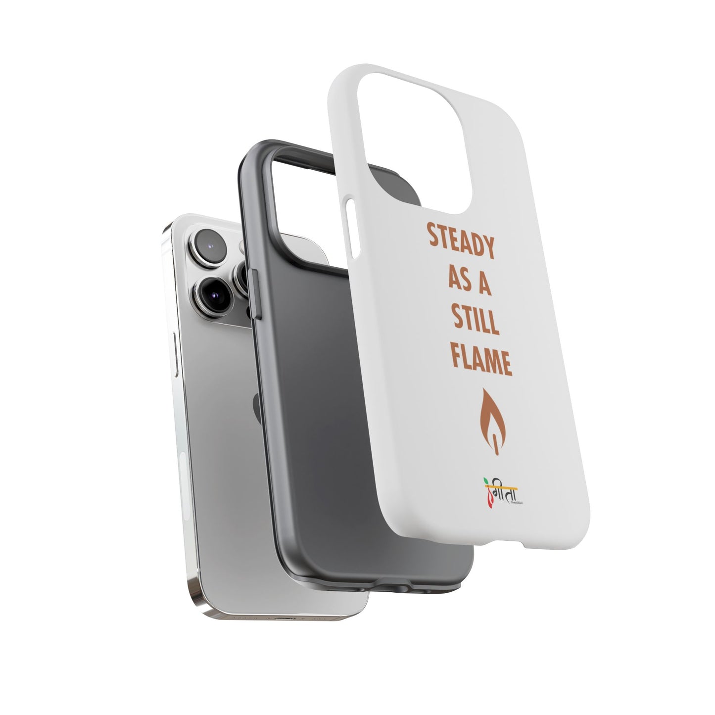 “Still Flame” – The Strength of Inner Calm Phone Case