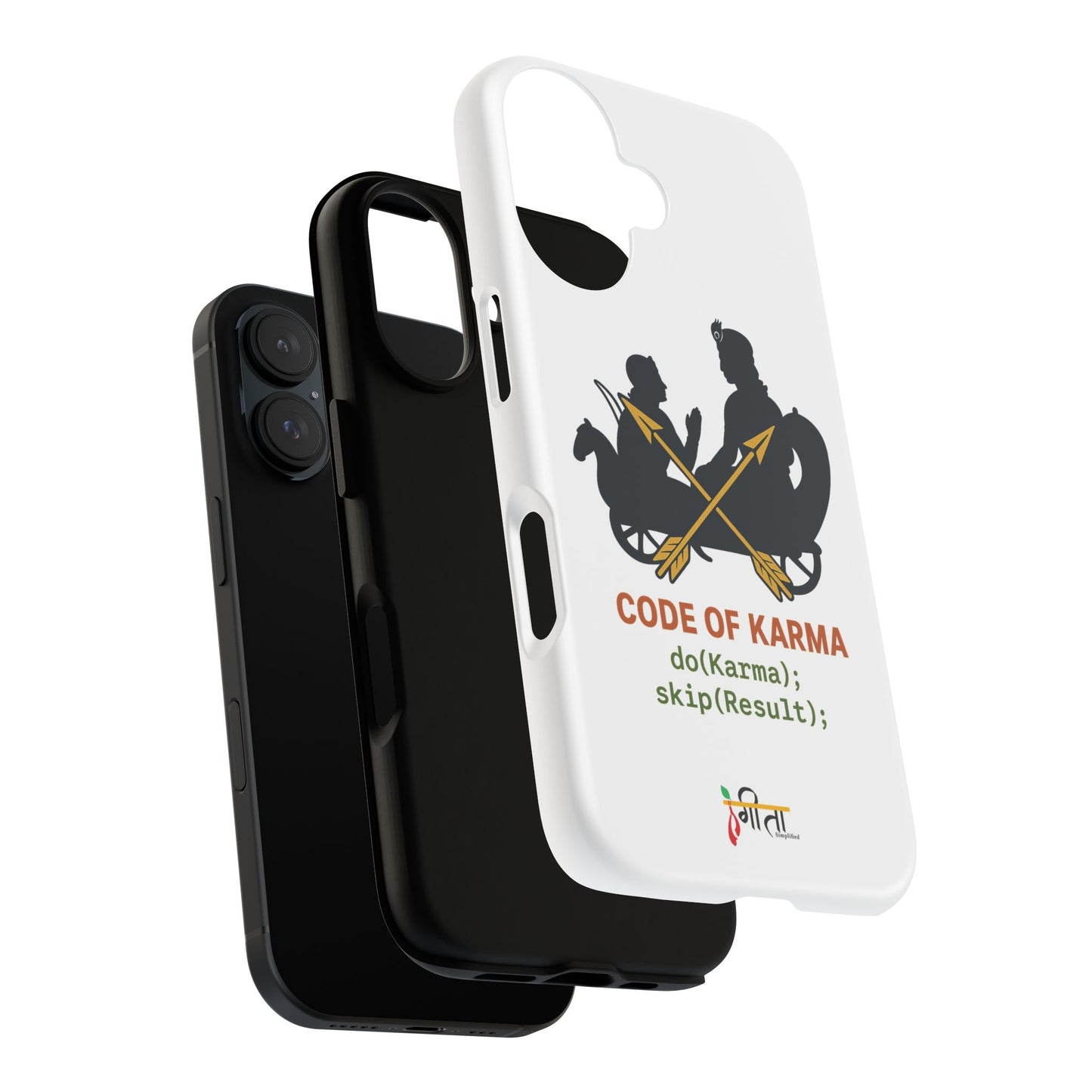 “Driven by Dharma” Krishna Karma Phone Case
