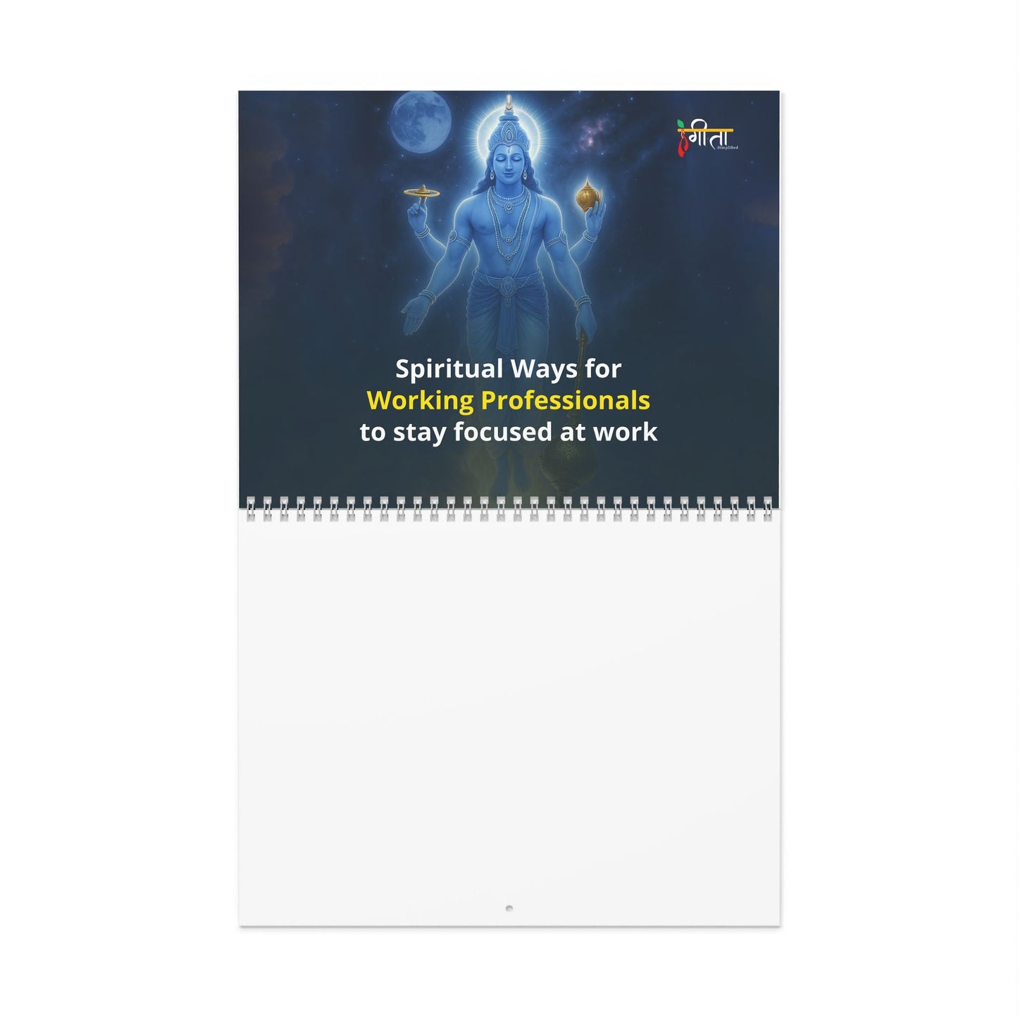Krishna 2025 Wall Calendar – Motivational Wisdom for the Modern Mind