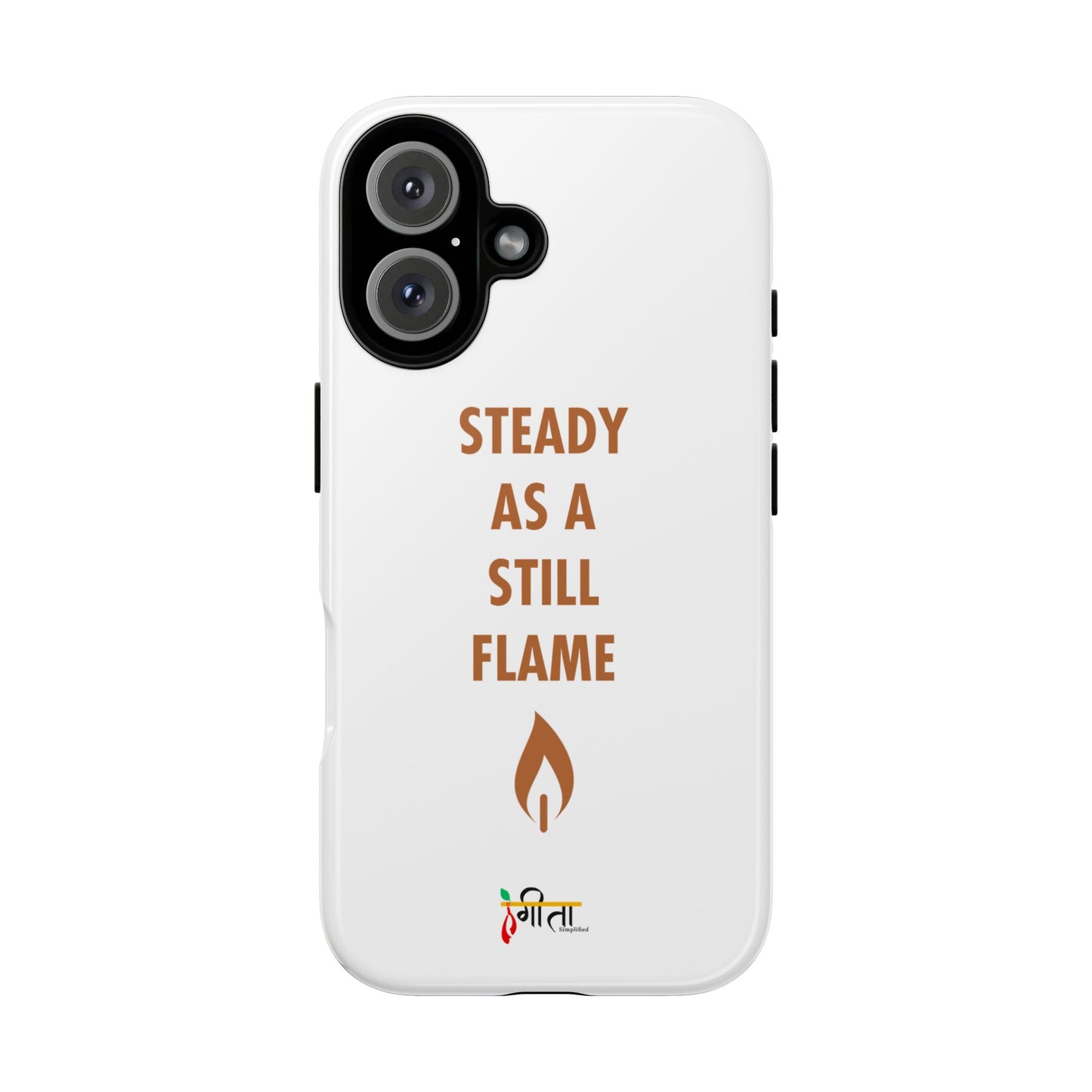 “Still Flame” – The Strength of Inner Calm Phone Case