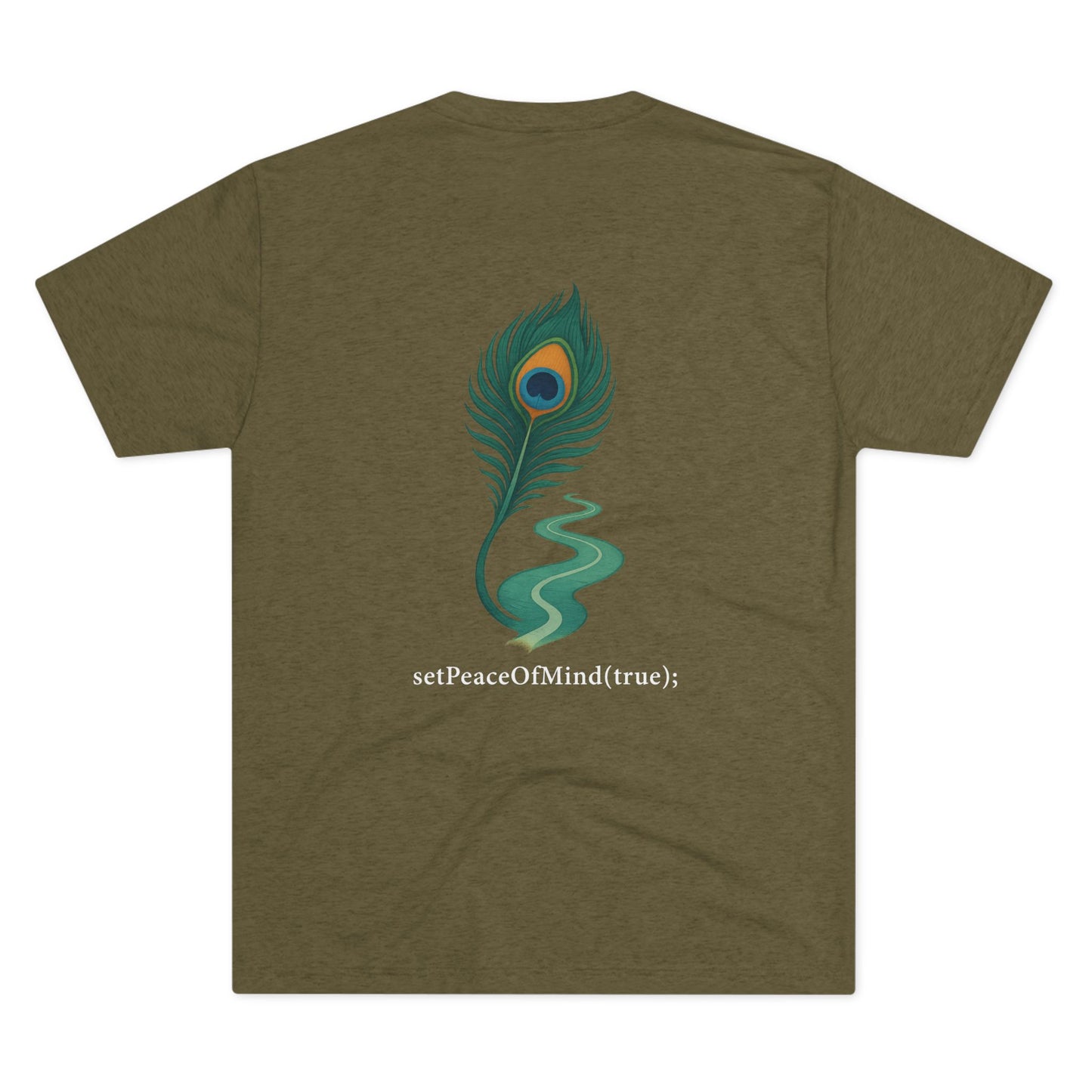 setPeaceOfMind(true); Serenity Multicolored Tee
