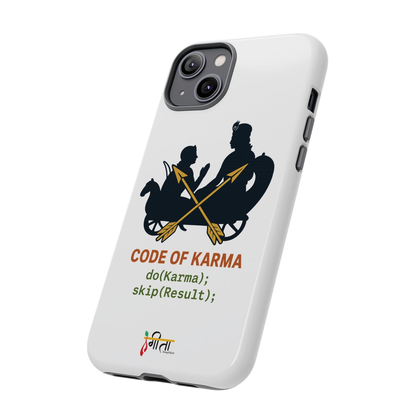 “Driven by Dharma” Krishna Karma Phone Case