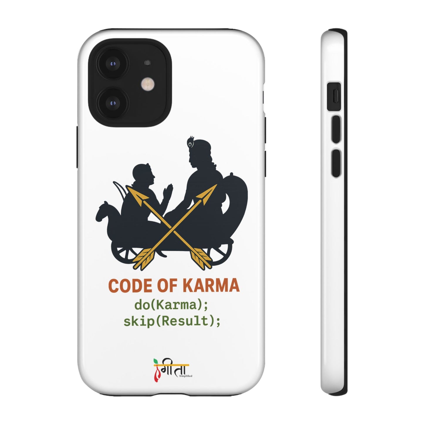 “Driven by Dharma” Krishna Karma Phone Case