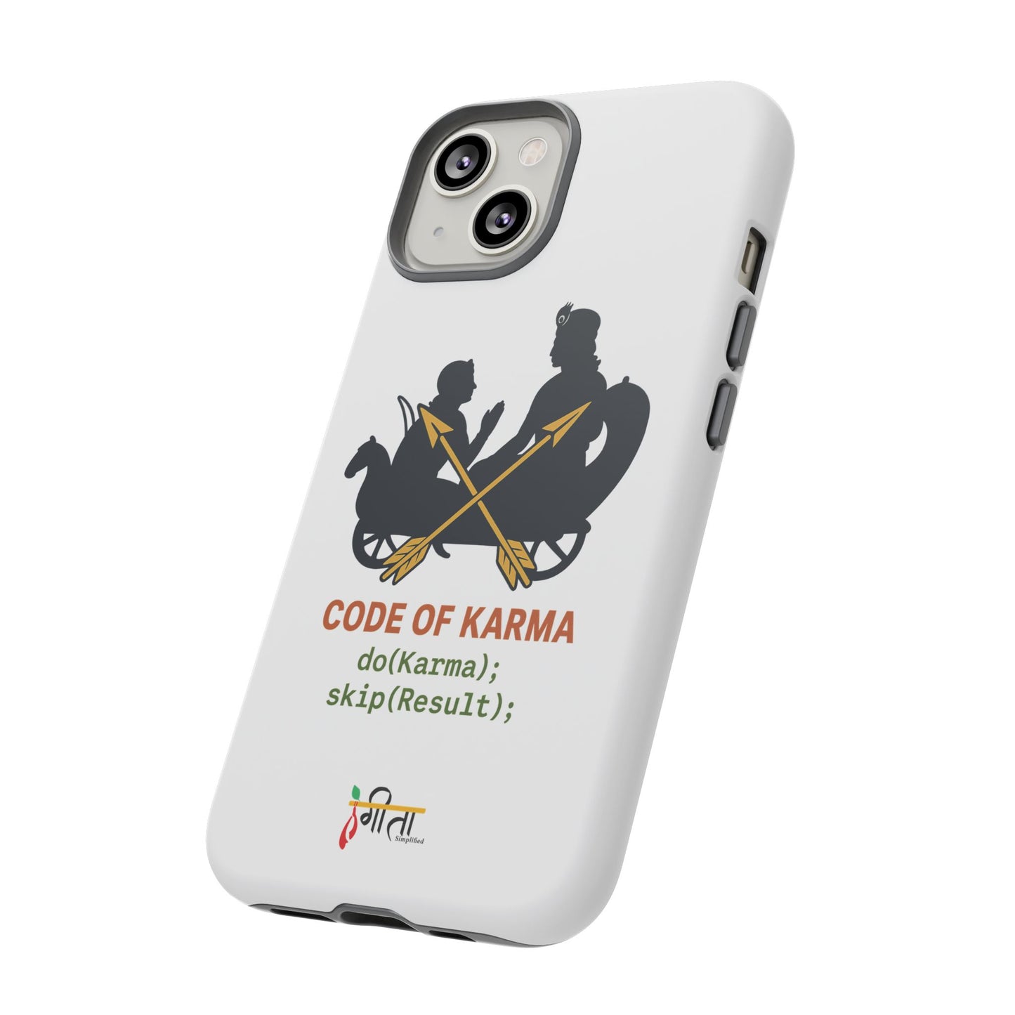 “Driven by Dharma” Krishna Karma Phone Case