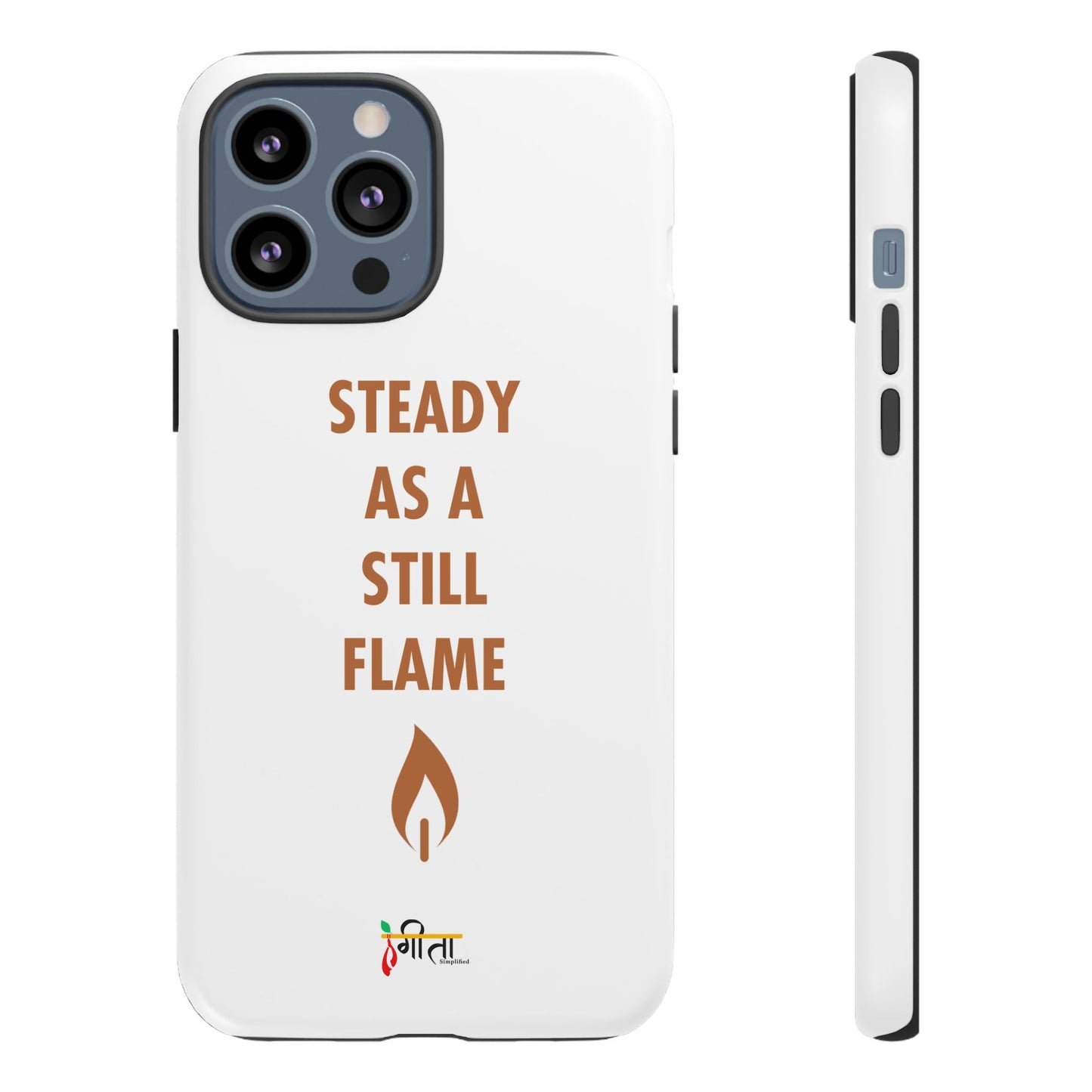 “Still Flame” – The Strength of Inner Calm Phone Case