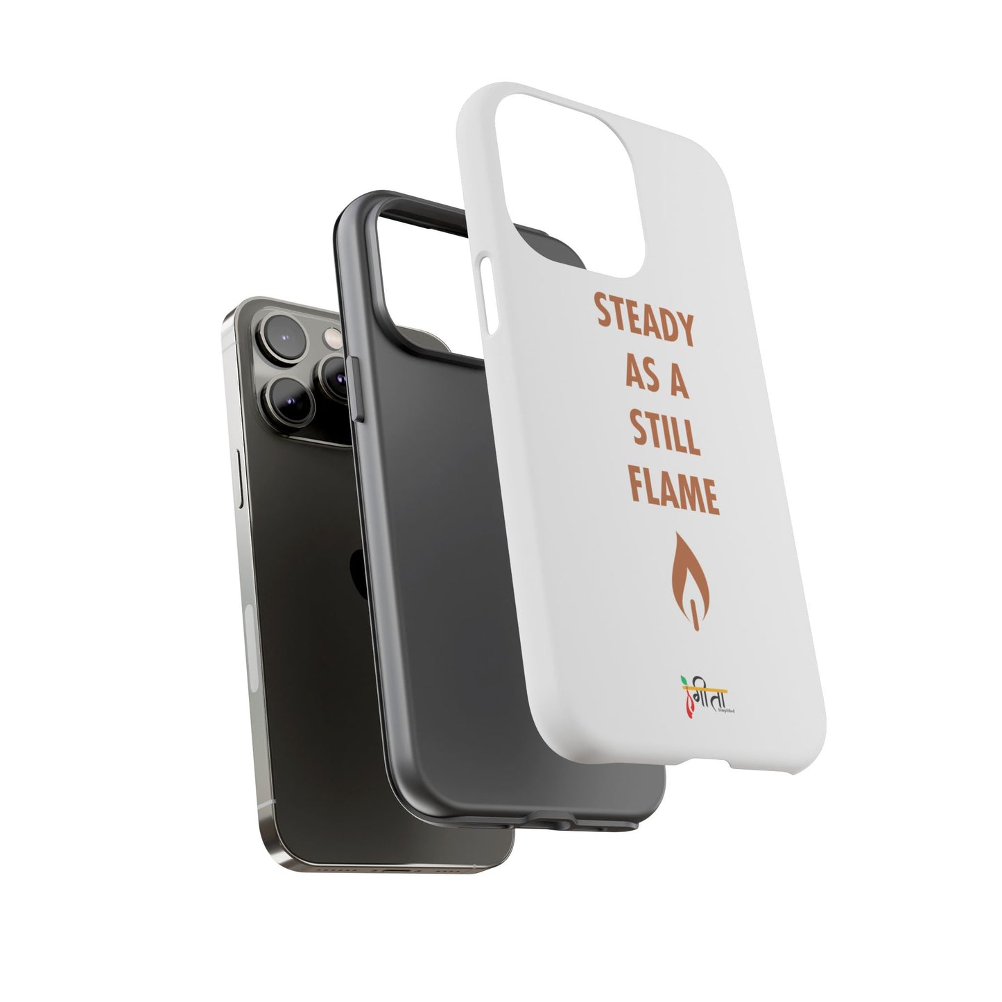 “Still Flame” – The Strength of Inner Calm Phone Case