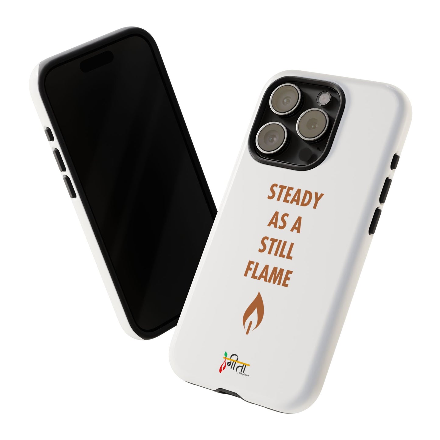 “Still Flame” – The Strength of Inner Calm Phone Case