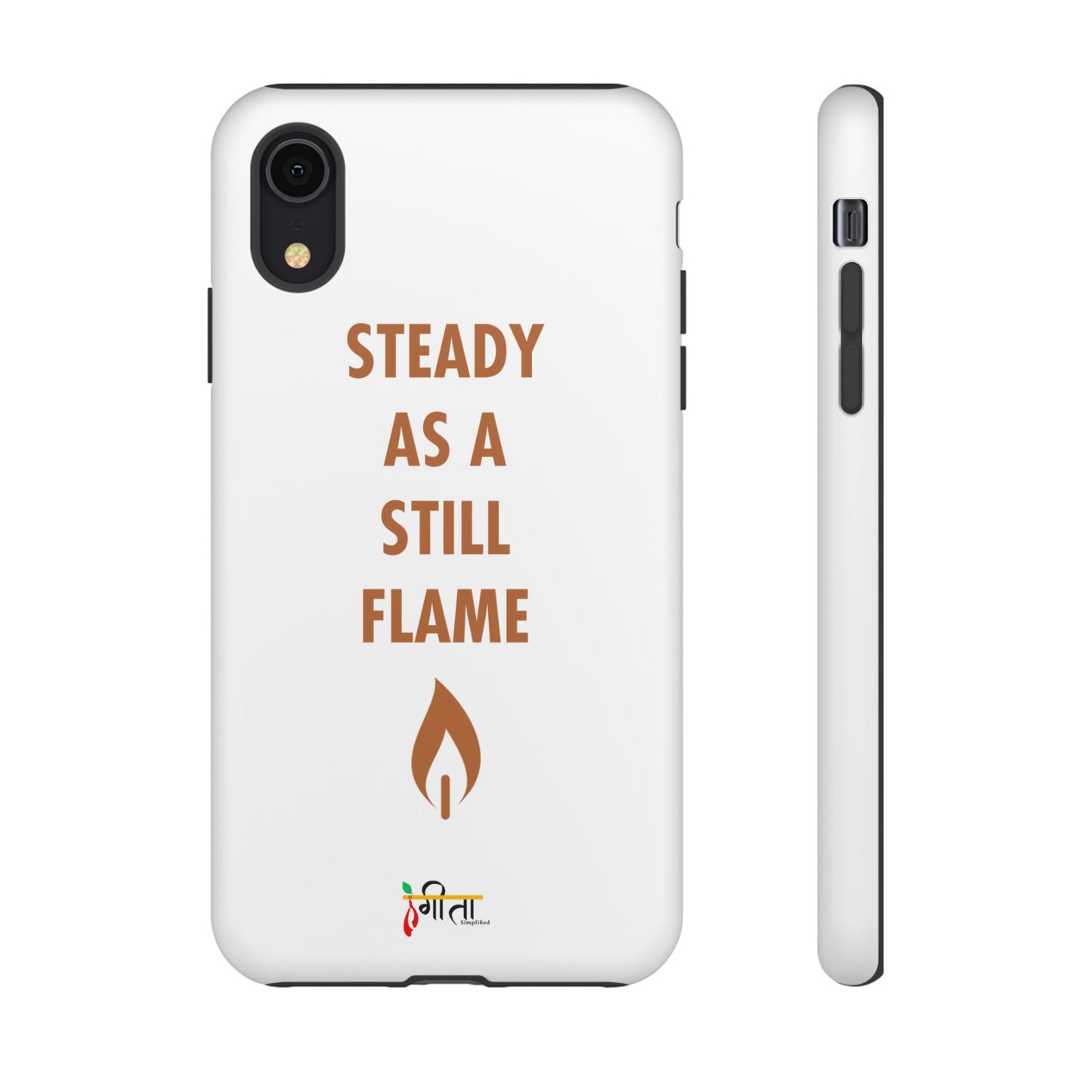 “Still Flame” – The Strength of Inner Calm Phone Case