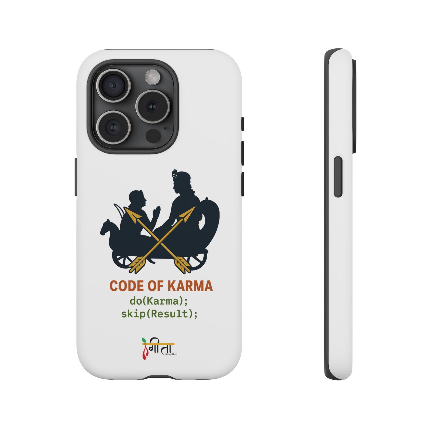 “Driven by Dharma” Krishna Karma Phone Case