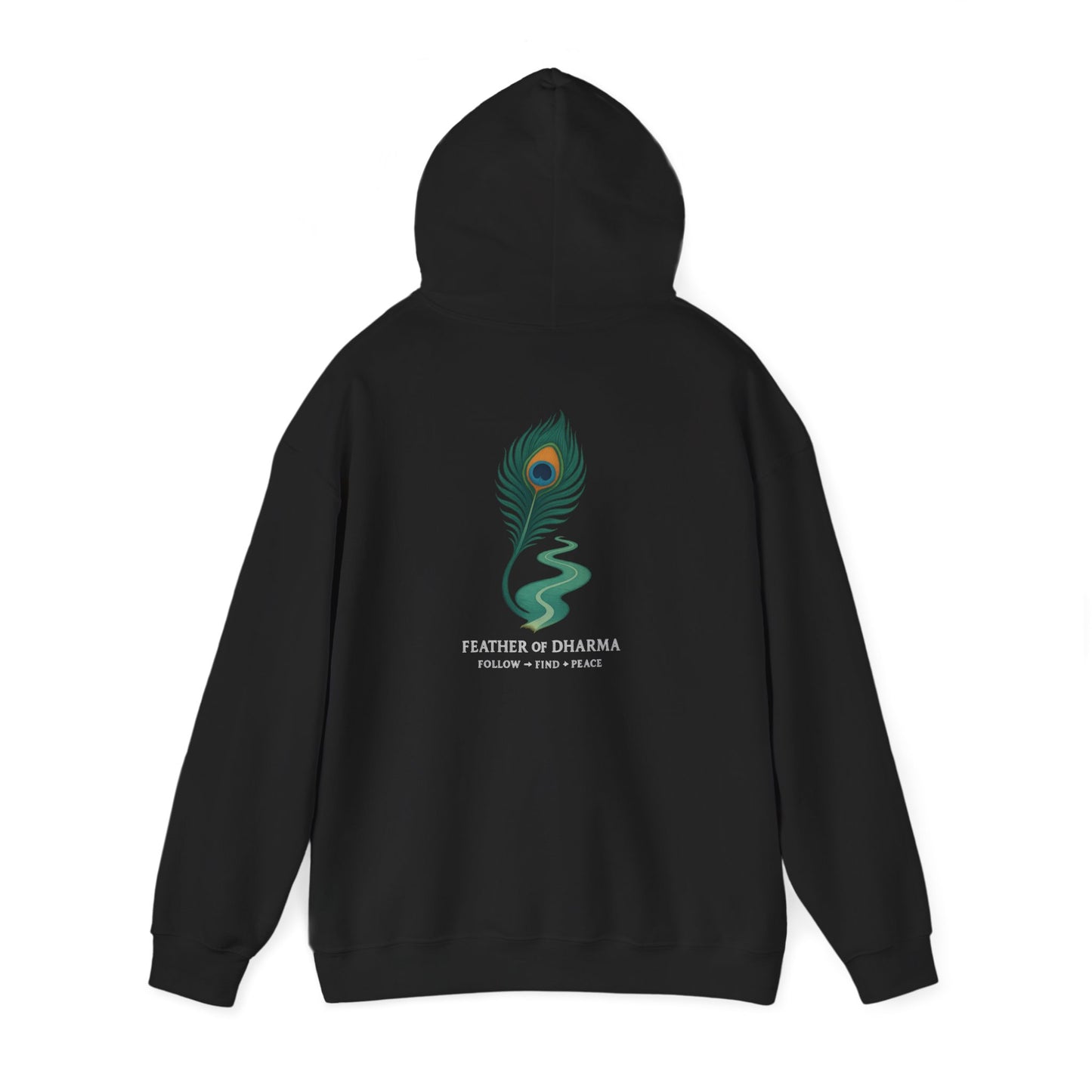 “Feather of Dharma” Spiritual Path Hoodie