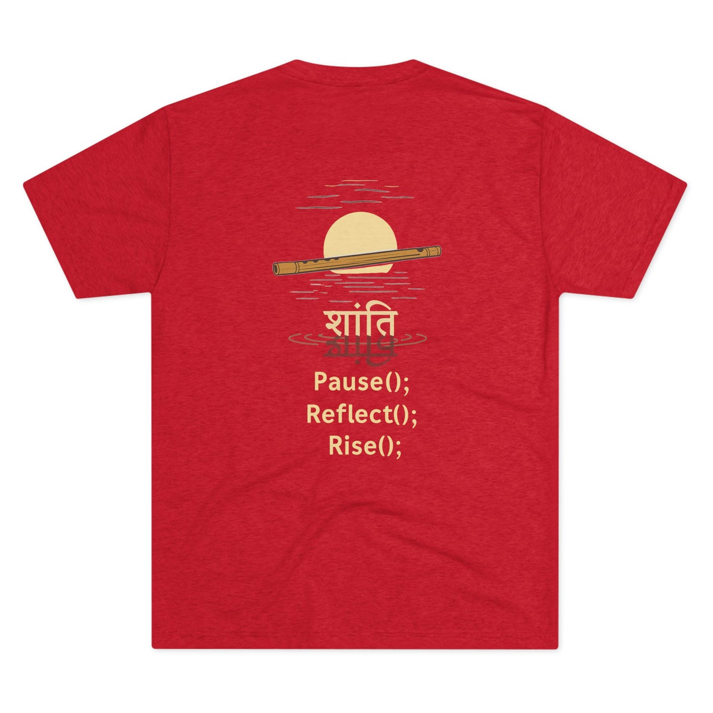 “Shanti” Flute & Flow Multicolored Tee