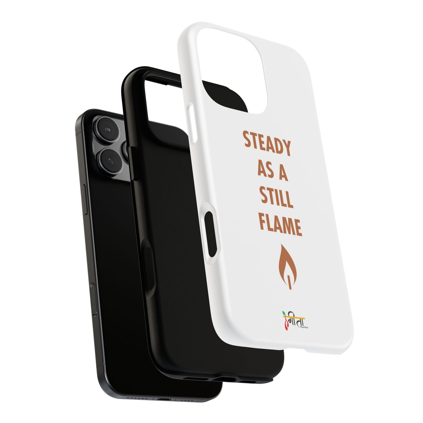 “Still Flame” – The Strength of Inner Calm Phone Case