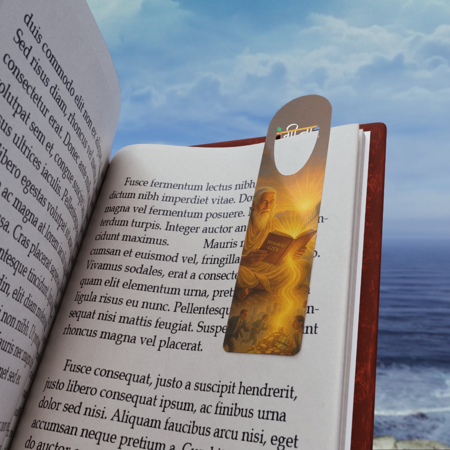 “Sunrise of Wisdom” Aluminum Bookmark