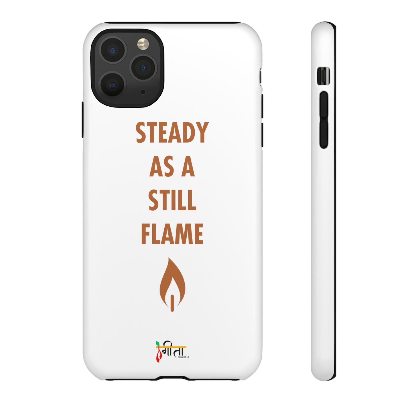 “Still Flame” – The Strength of Inner Calm Phone Case