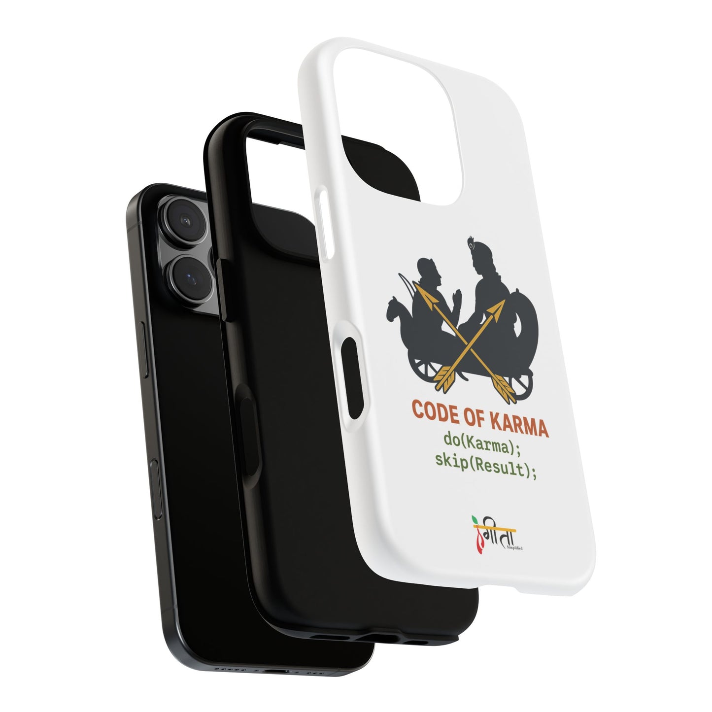“Driven by Dharma” Krishna Karma Phone Case