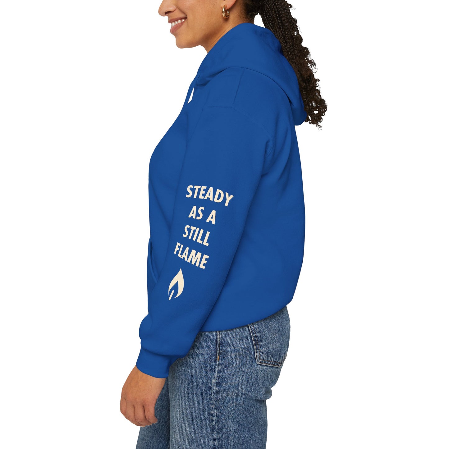 “Wisdom in Motion” – Sthitaprajna Sleeve Art Unisex Hoodie