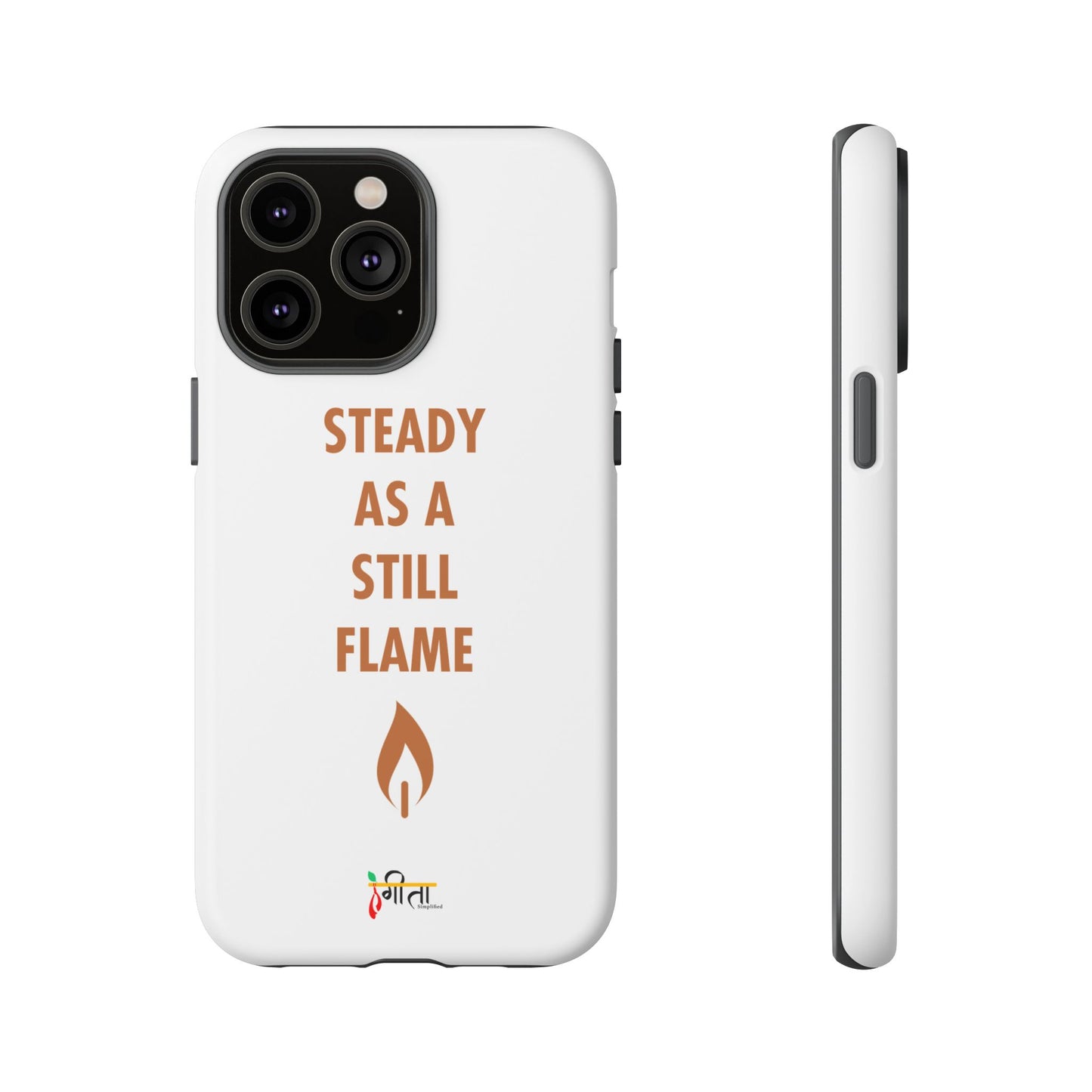 “Still Flame” – The Strength of Inner Calm Phone Case