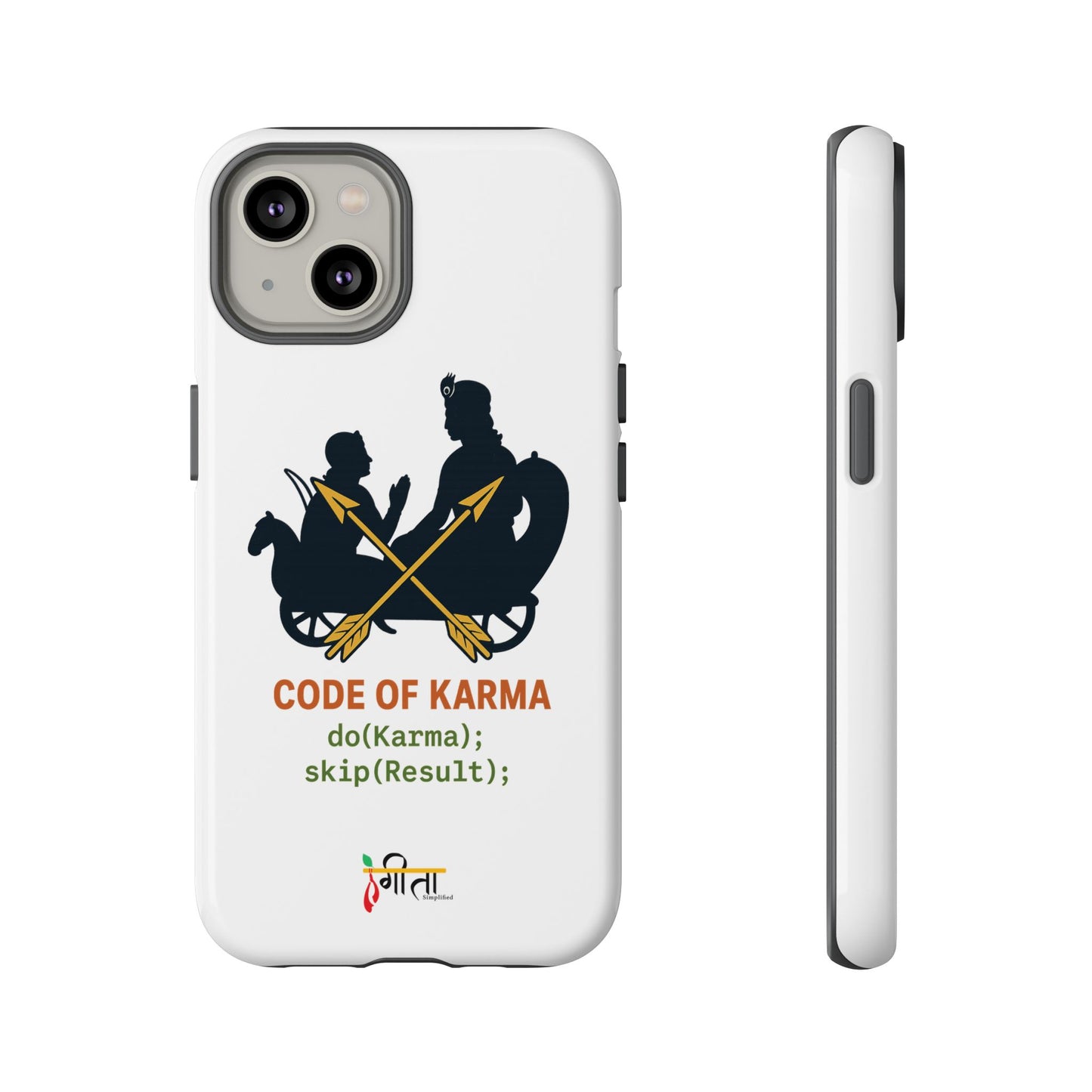 “Driven by Dharma” Krishna Karma Phone Case
