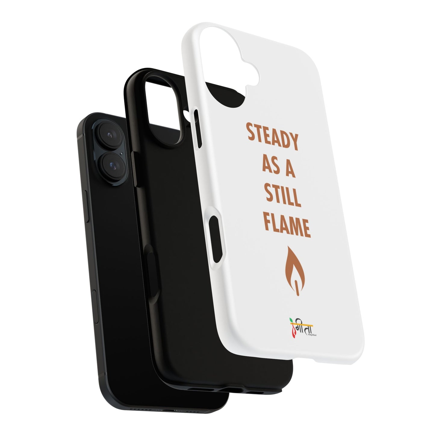 “Still Flame” – The Strength of Inner Calm Phone Case