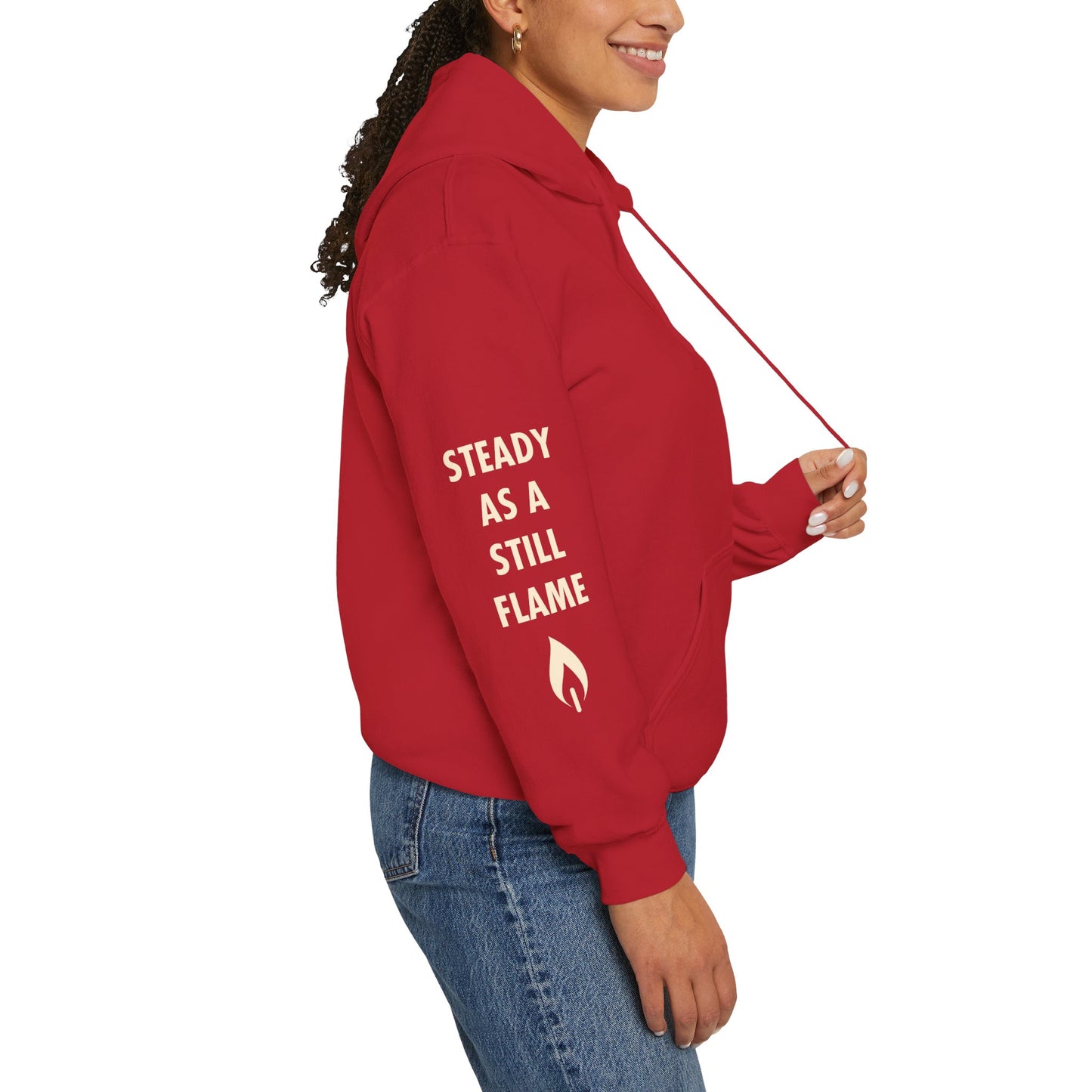 “Wisdom in Motion” – Sthitaprajna Sleeve Art Unisex Hoodie