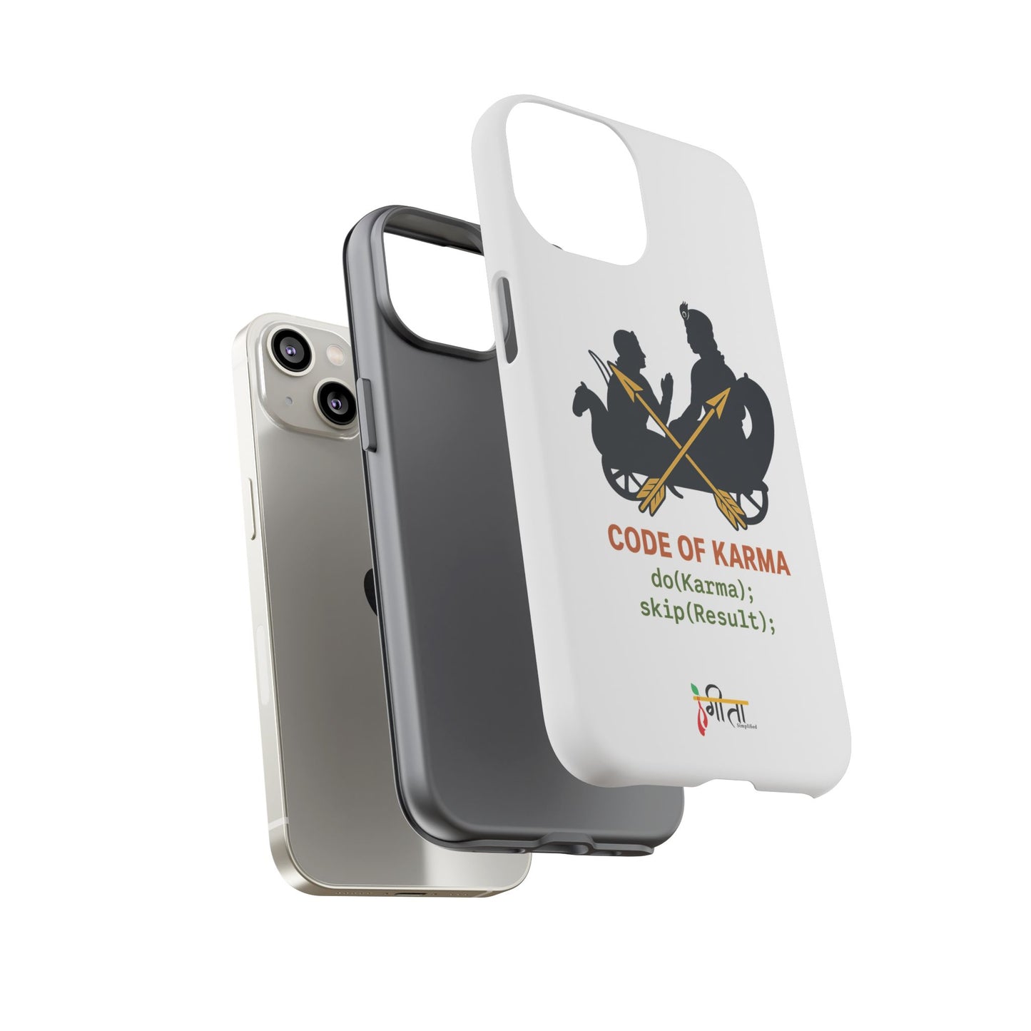“Driven by Dharma” Krishna Karma Phone Case