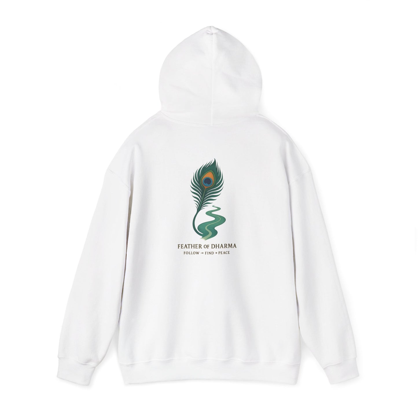 “Feather of Dharma” Spiritual Path Hoodie
