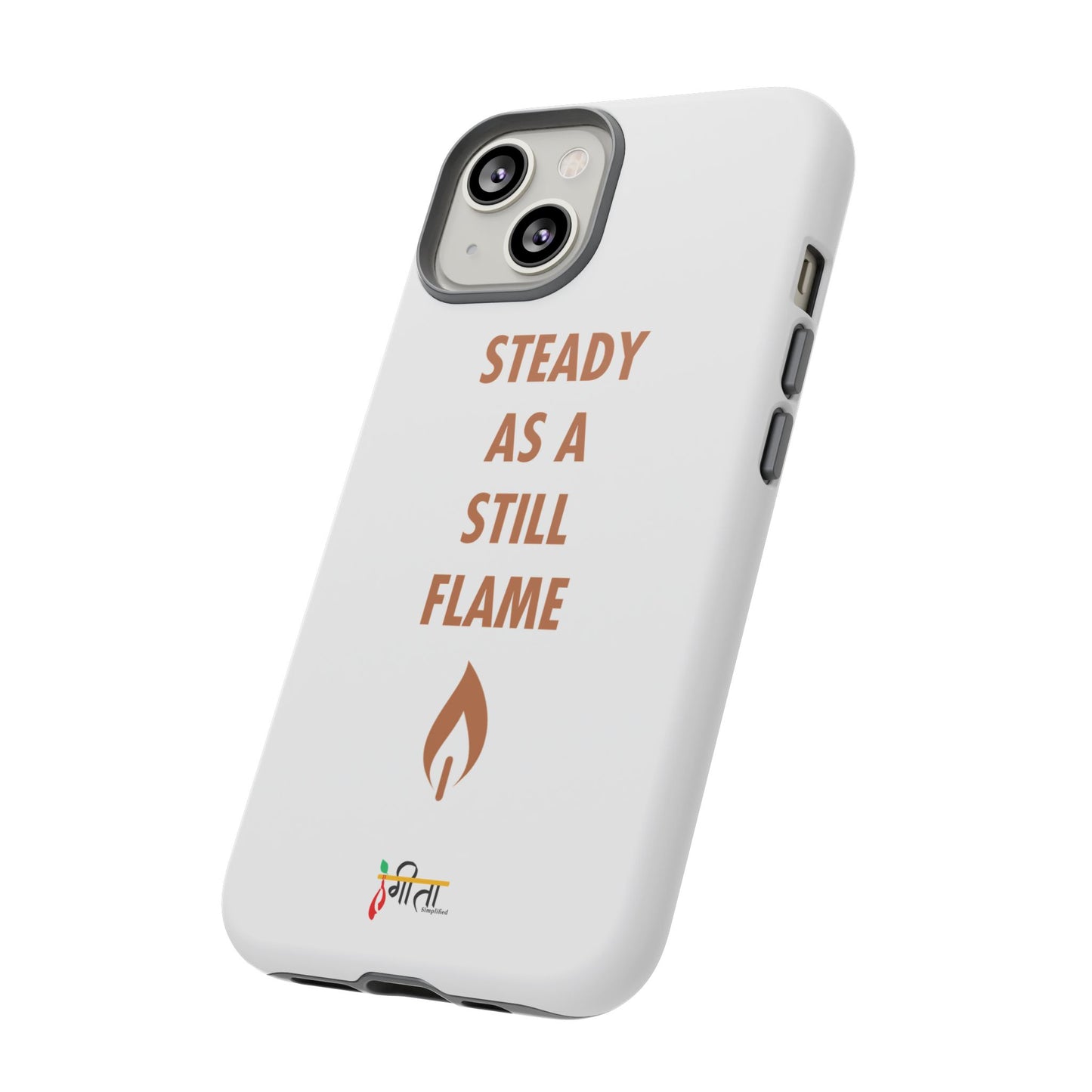 “Still Flame” – The Strength of Inner Calm Phone Case