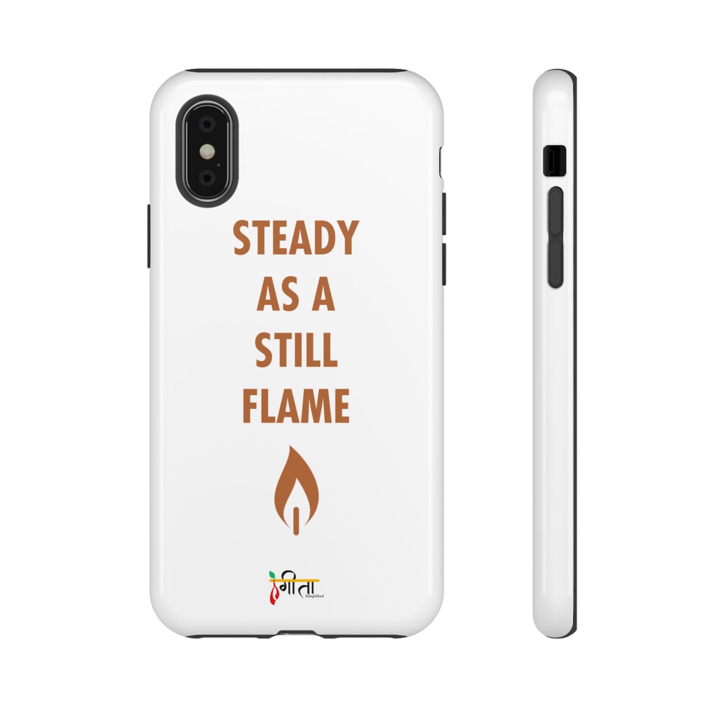 “Still Flame” – The Strength of Inner Calm Phone Case