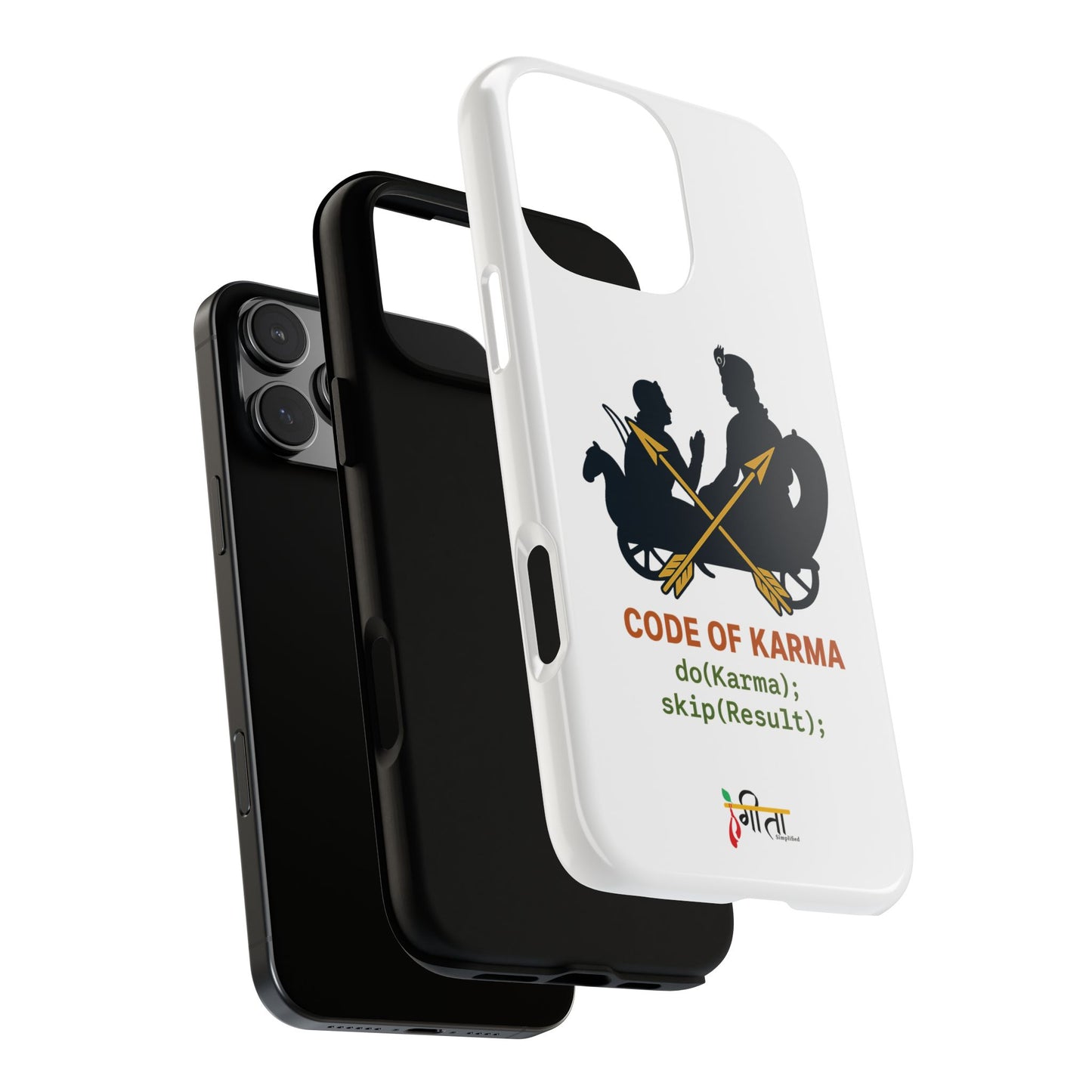 “Driven by Dharma” Krishna Karma Phone Case