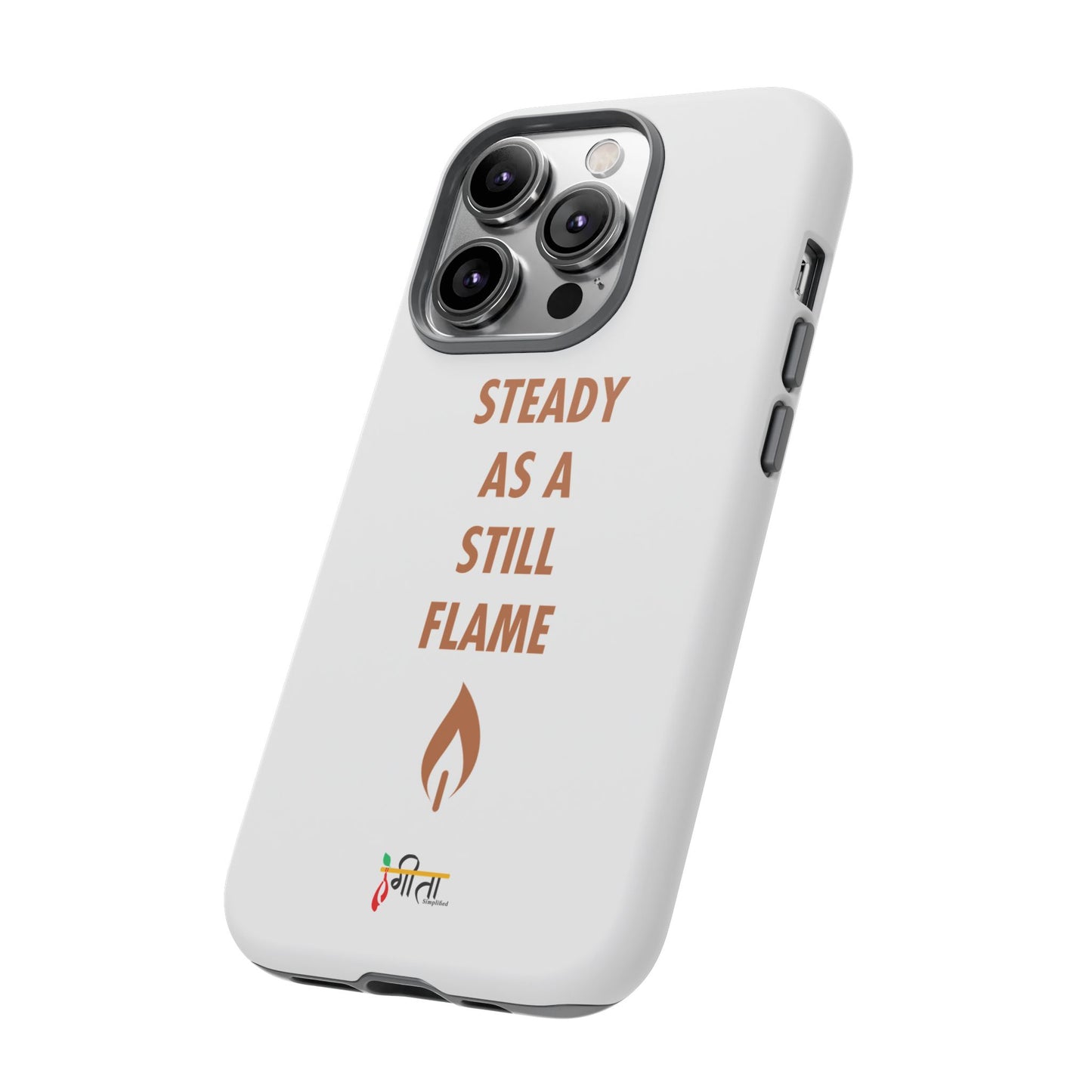 “Still Flame” – The Strength of Inner Calm Phone Case