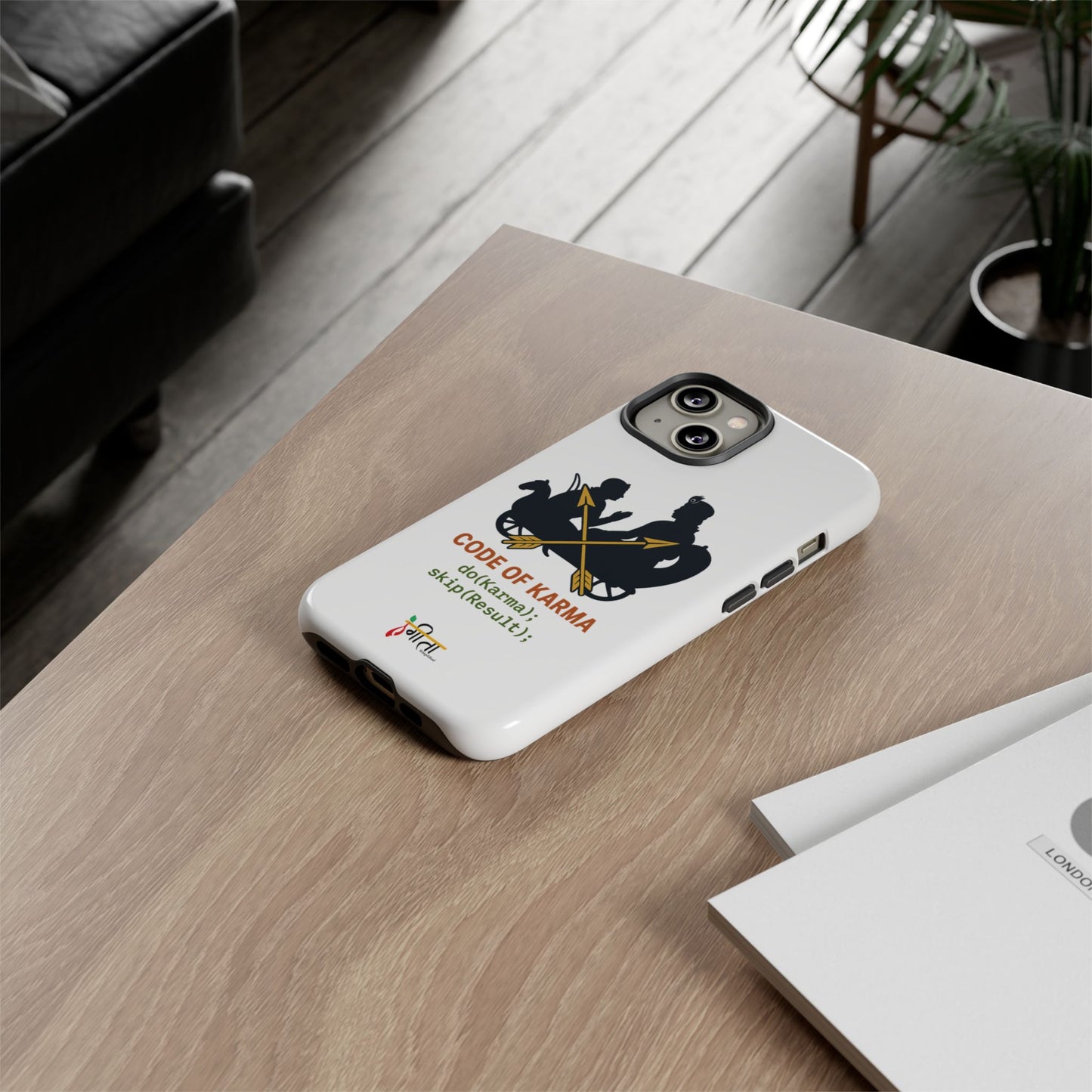 “Driven by Dharma” Krishna Karma Phone Case