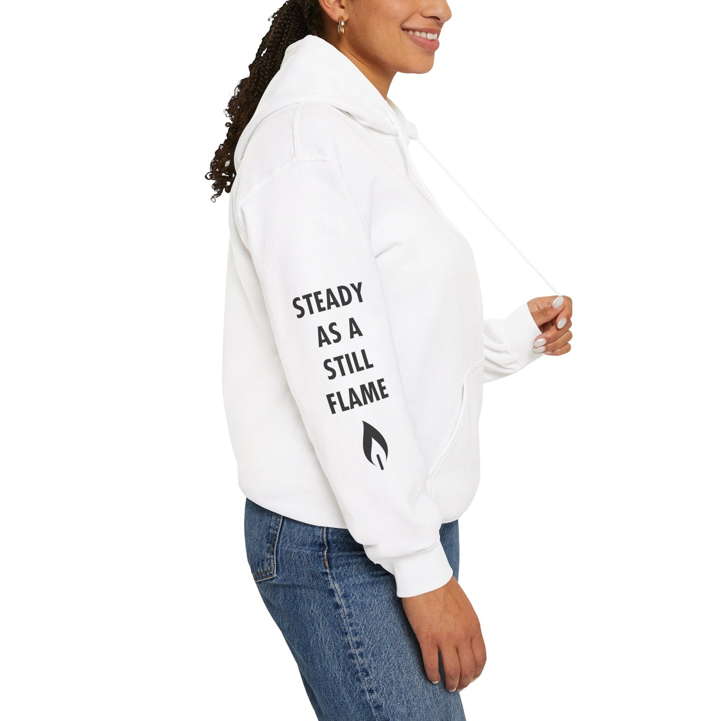 “Wisdom in Motion” – Sthitaprajna Sleeve Art Unisex Hoodie