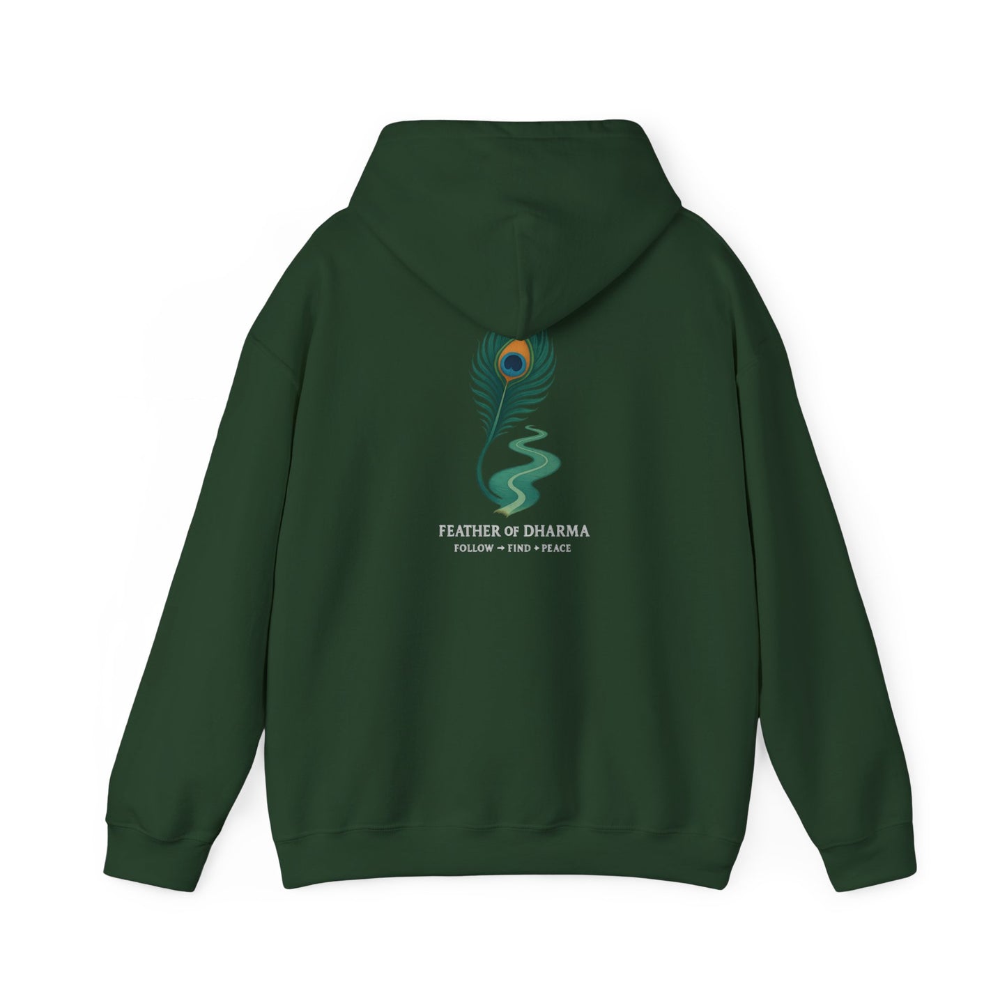 “Feather of Dharma” Spiritual Path Hoodie