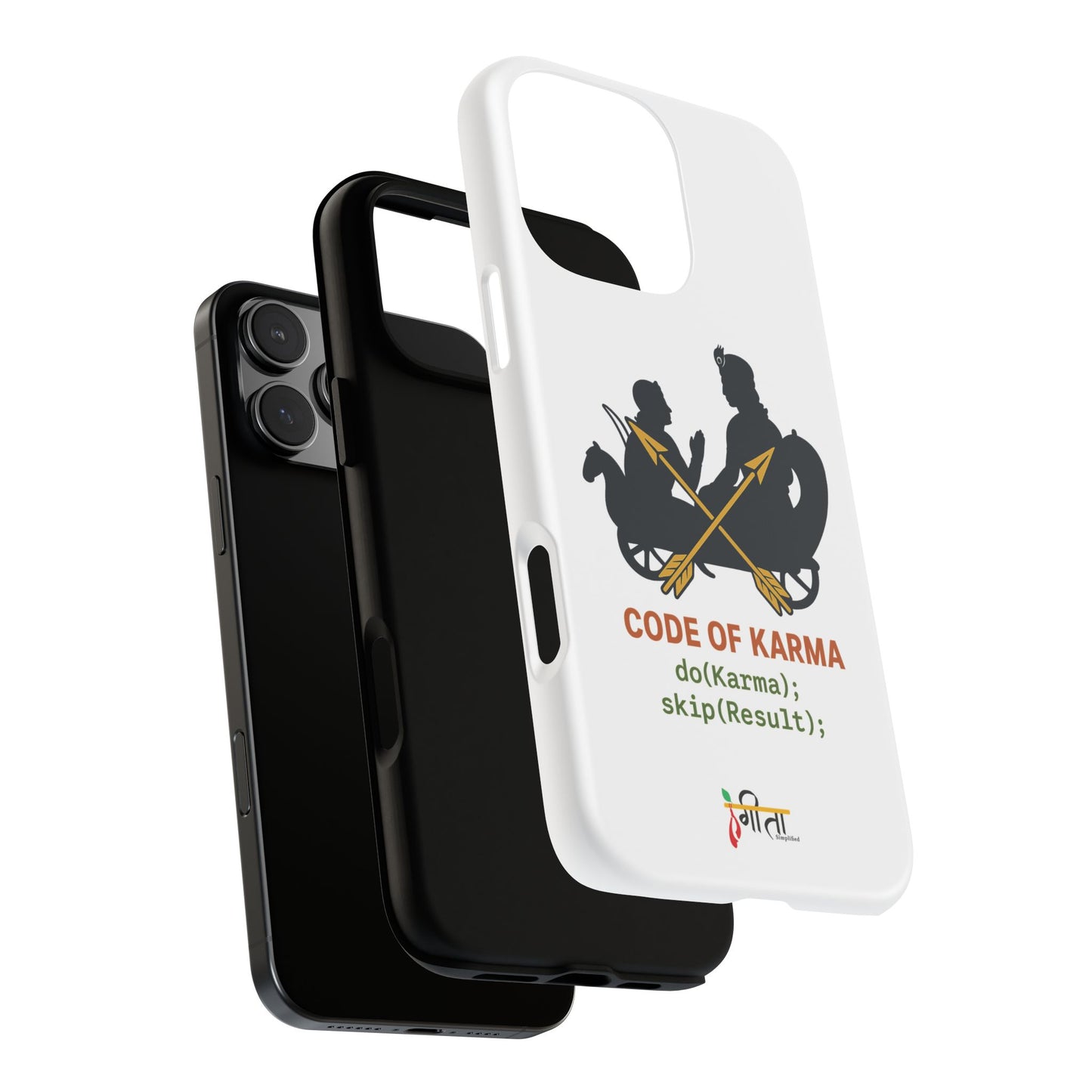 “Driven by Dharma” Krishna Karma Phone Case