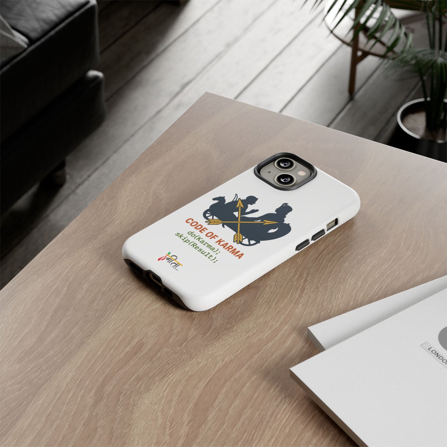 “Driven by Dharma” Krishna Karma Phone Case