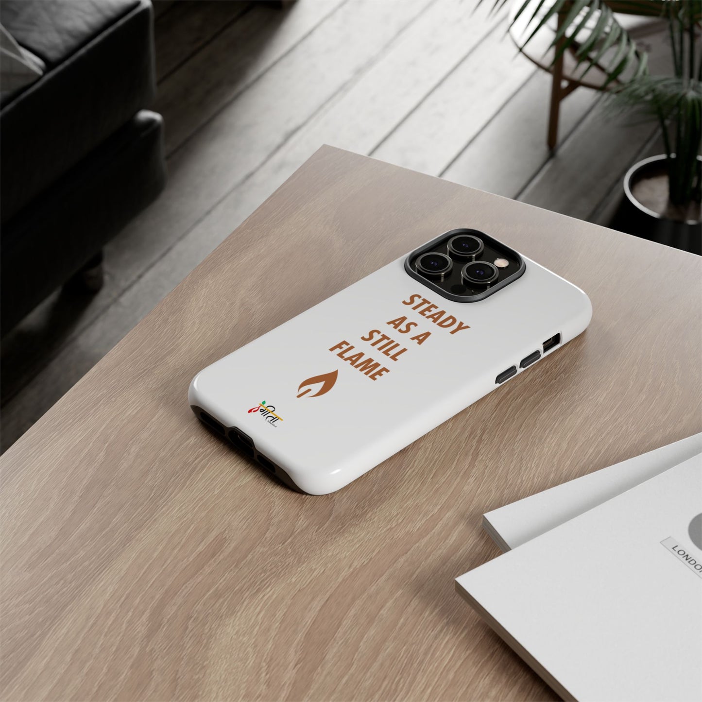 “Still Flame” – The Strength of Inner Calm Phone Case