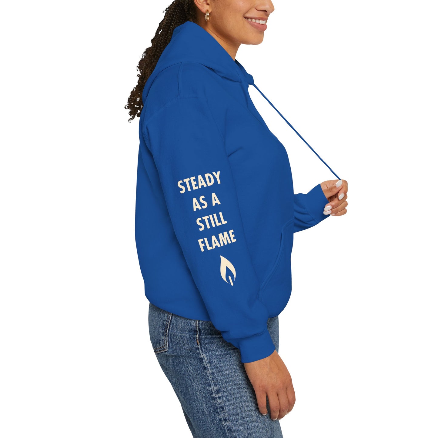 “Wisdom in Motion” – Sthitaprajna Sleeve Art Unisex Hoodie