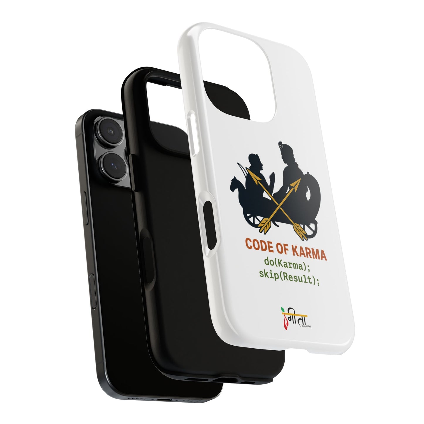 “Driven by Dharma” Krishna Karma Phone Case