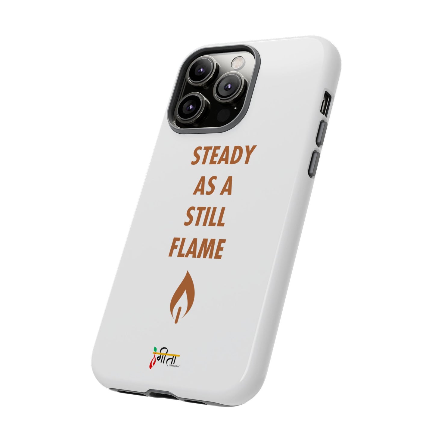 “Still Flame” – The Strength of Inner Calm Phone Case