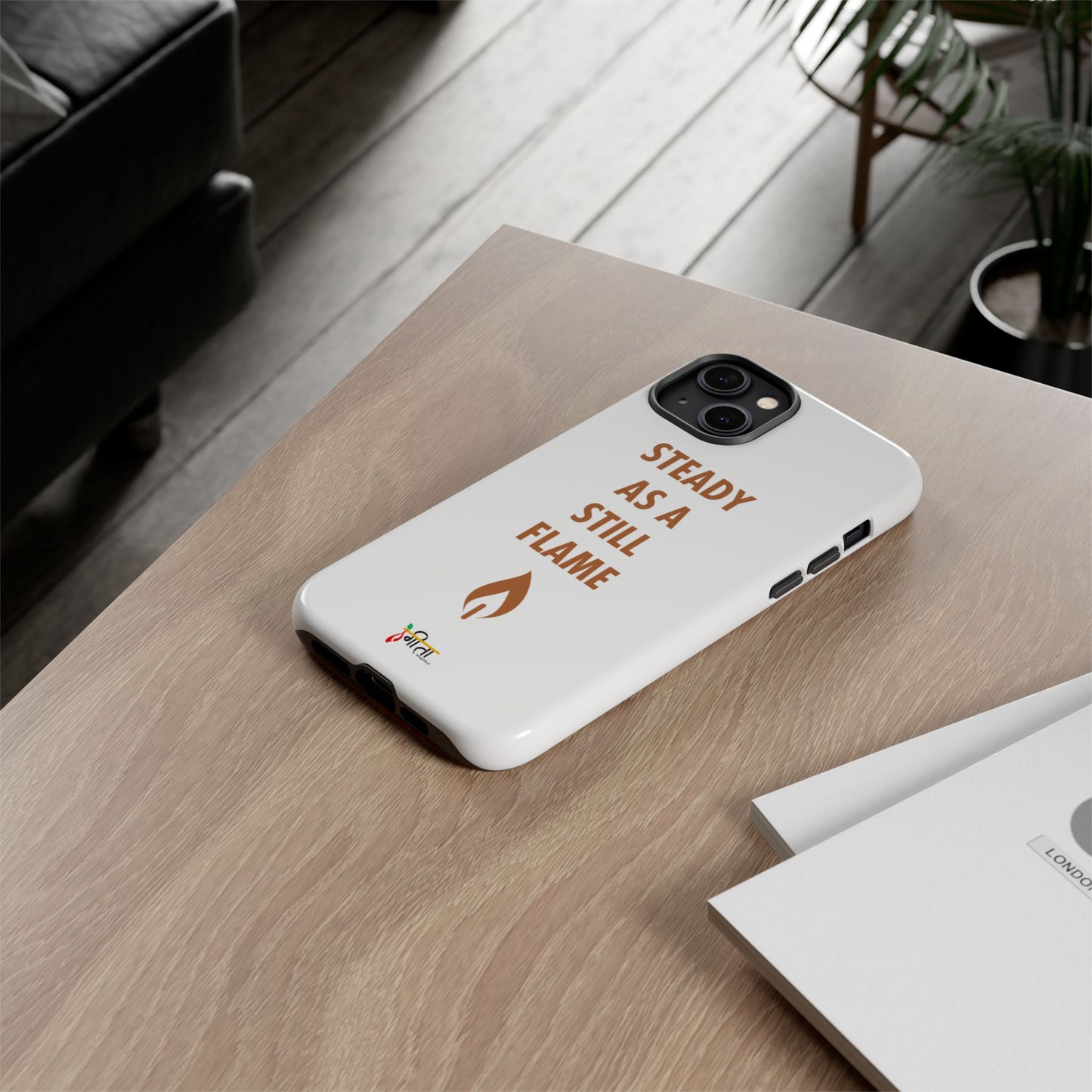 “Still Flame” – The Strength of Inner Calm Phone Case