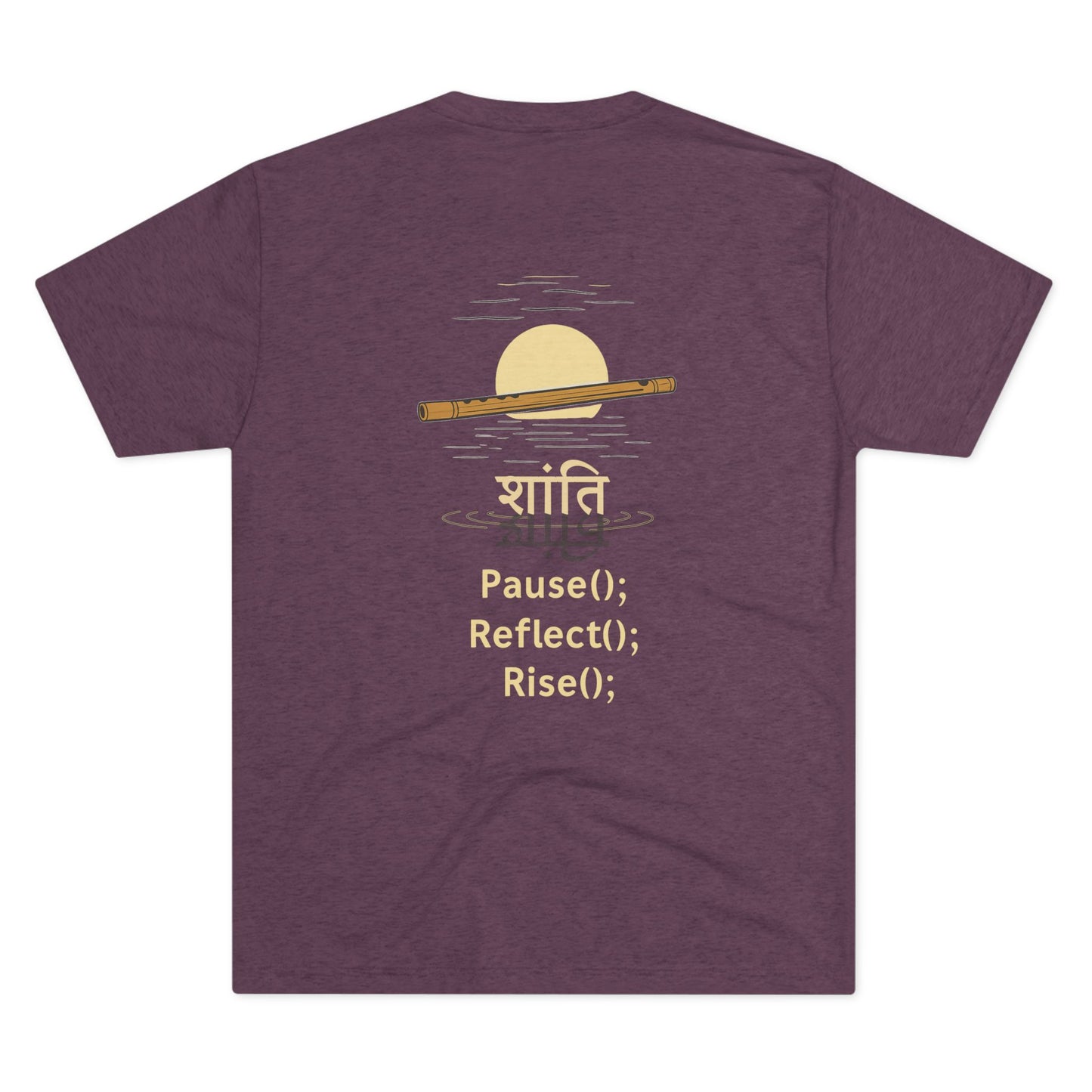 “Shanti” Flute & Flow Multicolored Tee