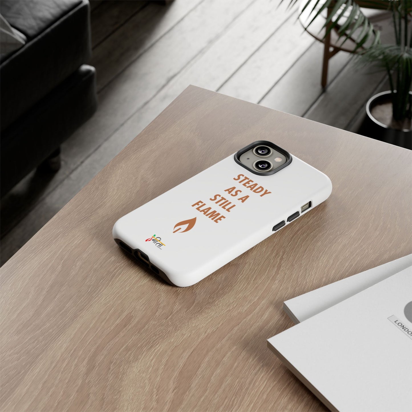 “Still Flame” – The Strength of Inner Calm Phone Case
