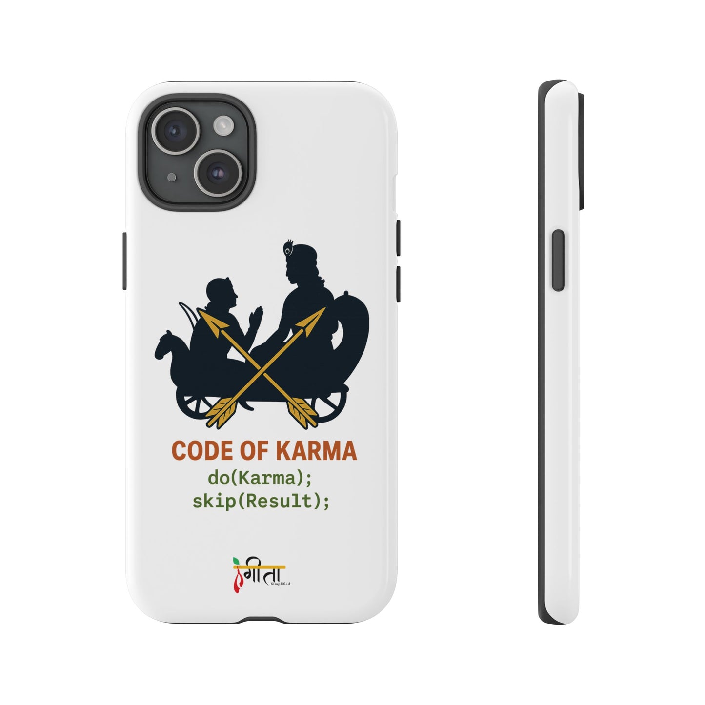 “Driven by Dharma” Krishna Karma Phone Case