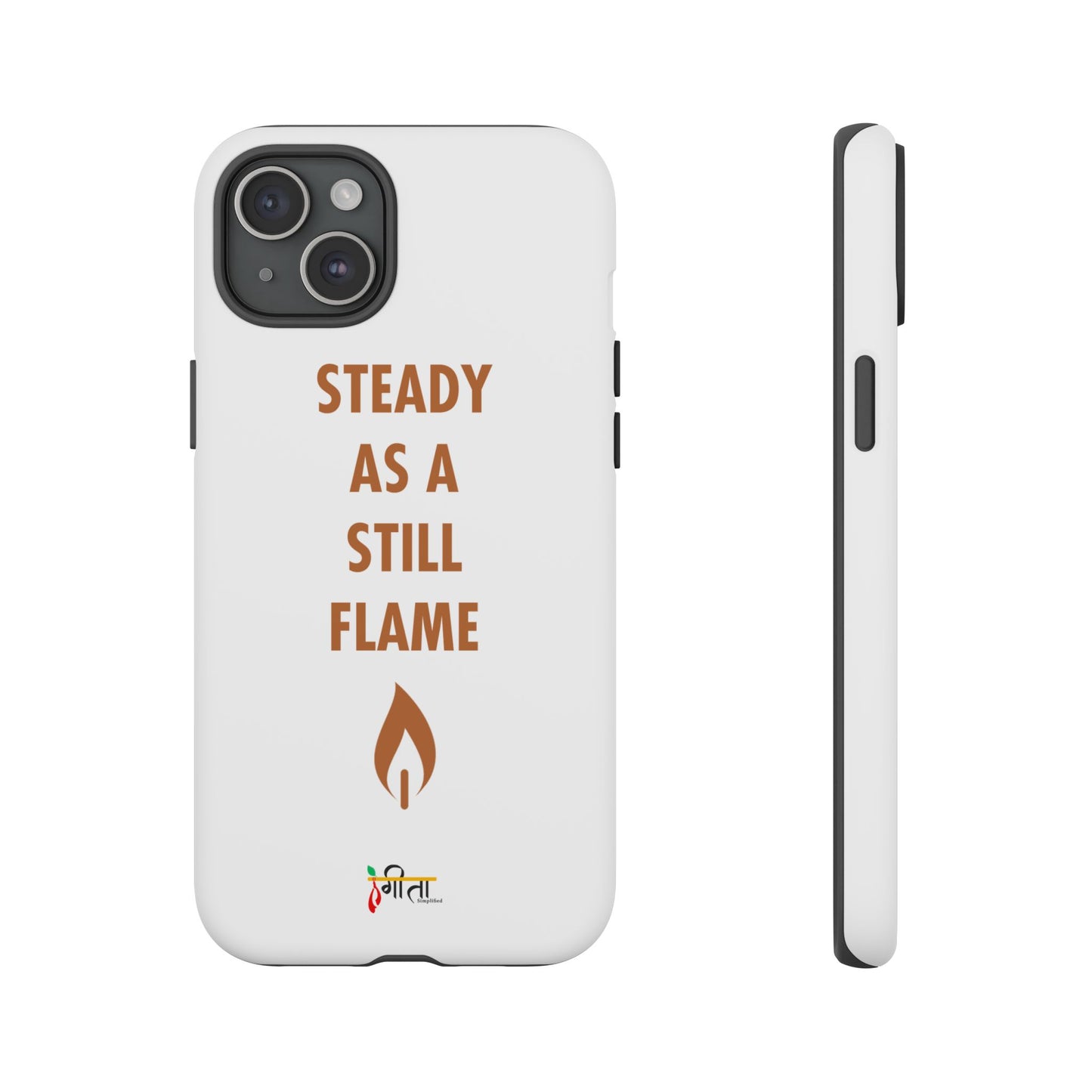 “Still Flame” – The Strength of Inner Calm Phone Case