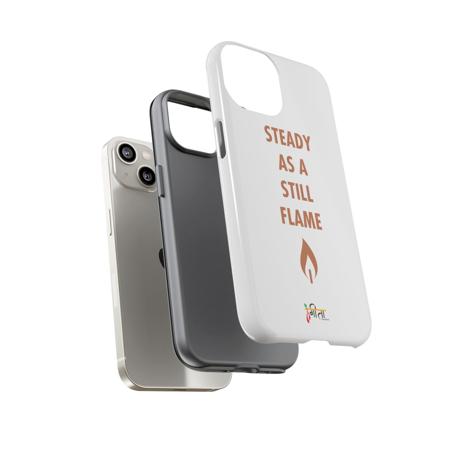“Still Flame” – The Strength of Inner Calm Phone Case