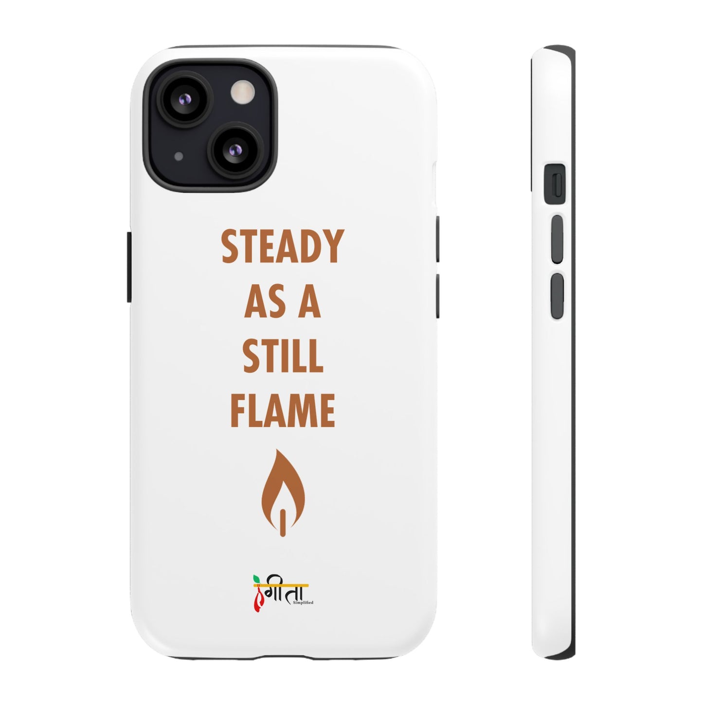 “Still Flame” – The Strength of Inner Calm Phone Case