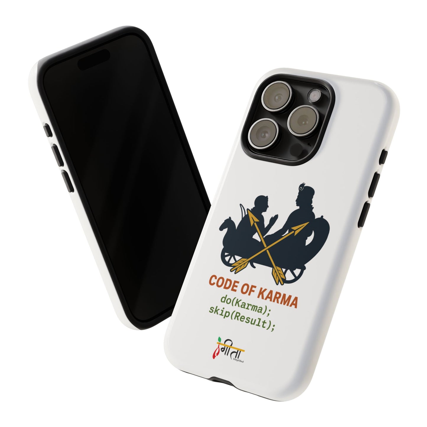 “Driven by Dharma” Krishna Karma Phone Case
