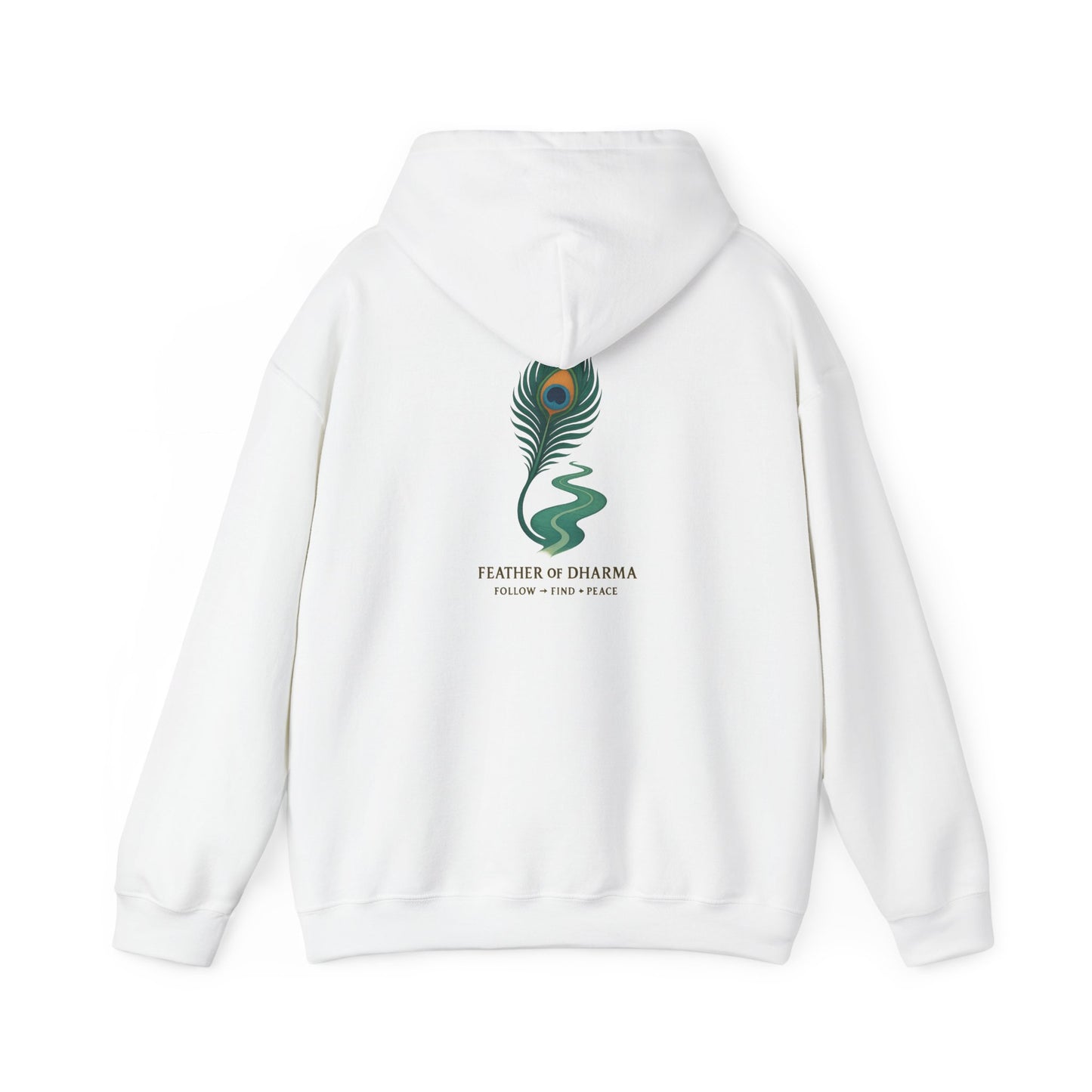 “Feather of Dharma” Spiritual Path Hoodie