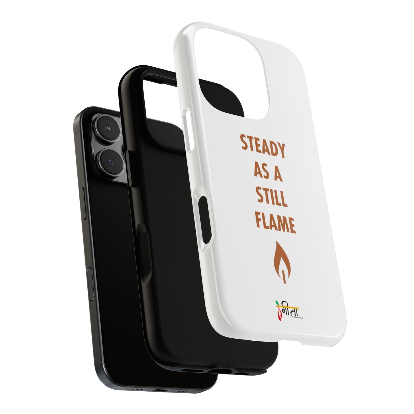 “Still Flame” – The Strength of Inner Calm Phone Case